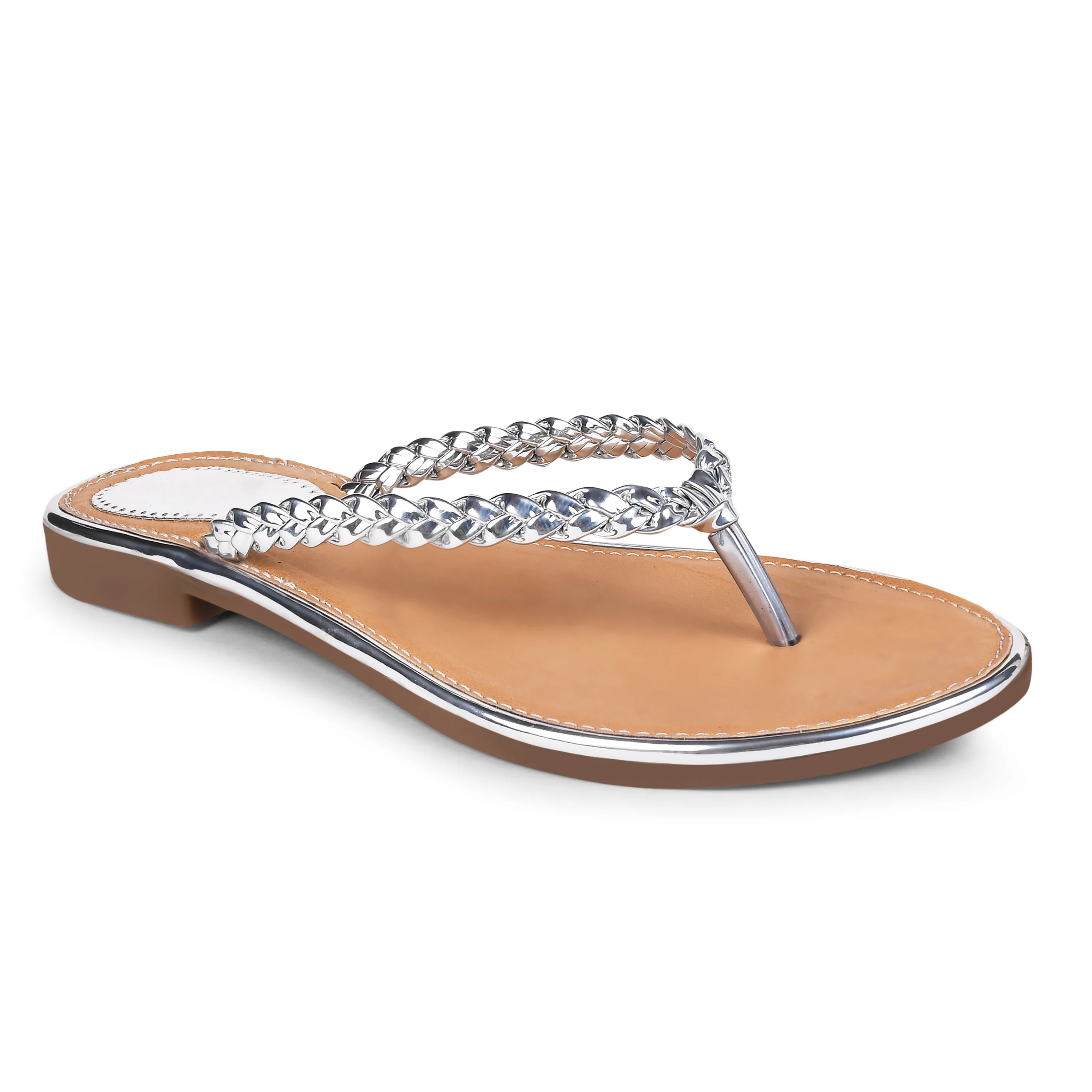 Jm Looks Women's Braided Strap Thong Sandals - Image 11