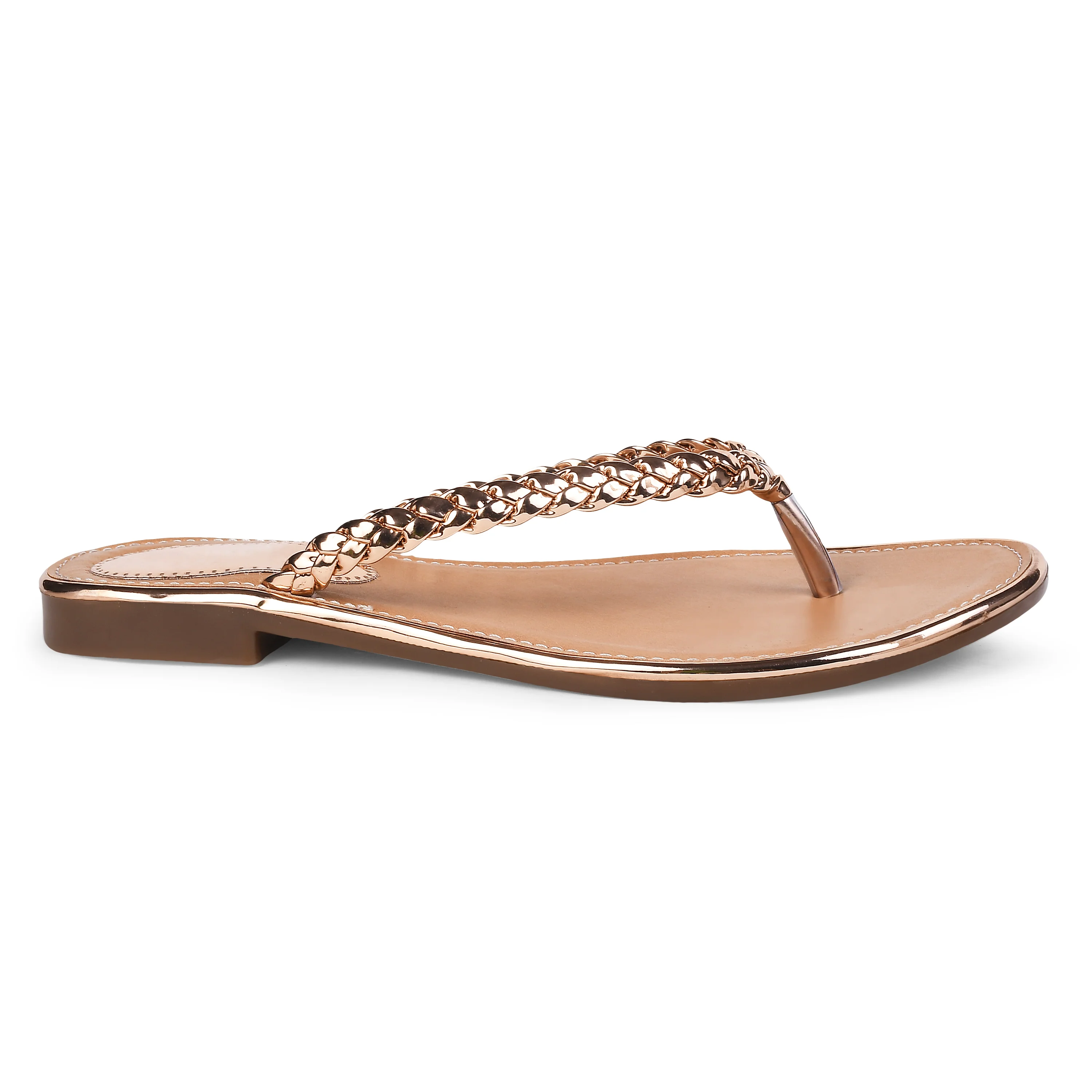 Jm Looks Women's Braided Strap Thong Sandals - Image 16
