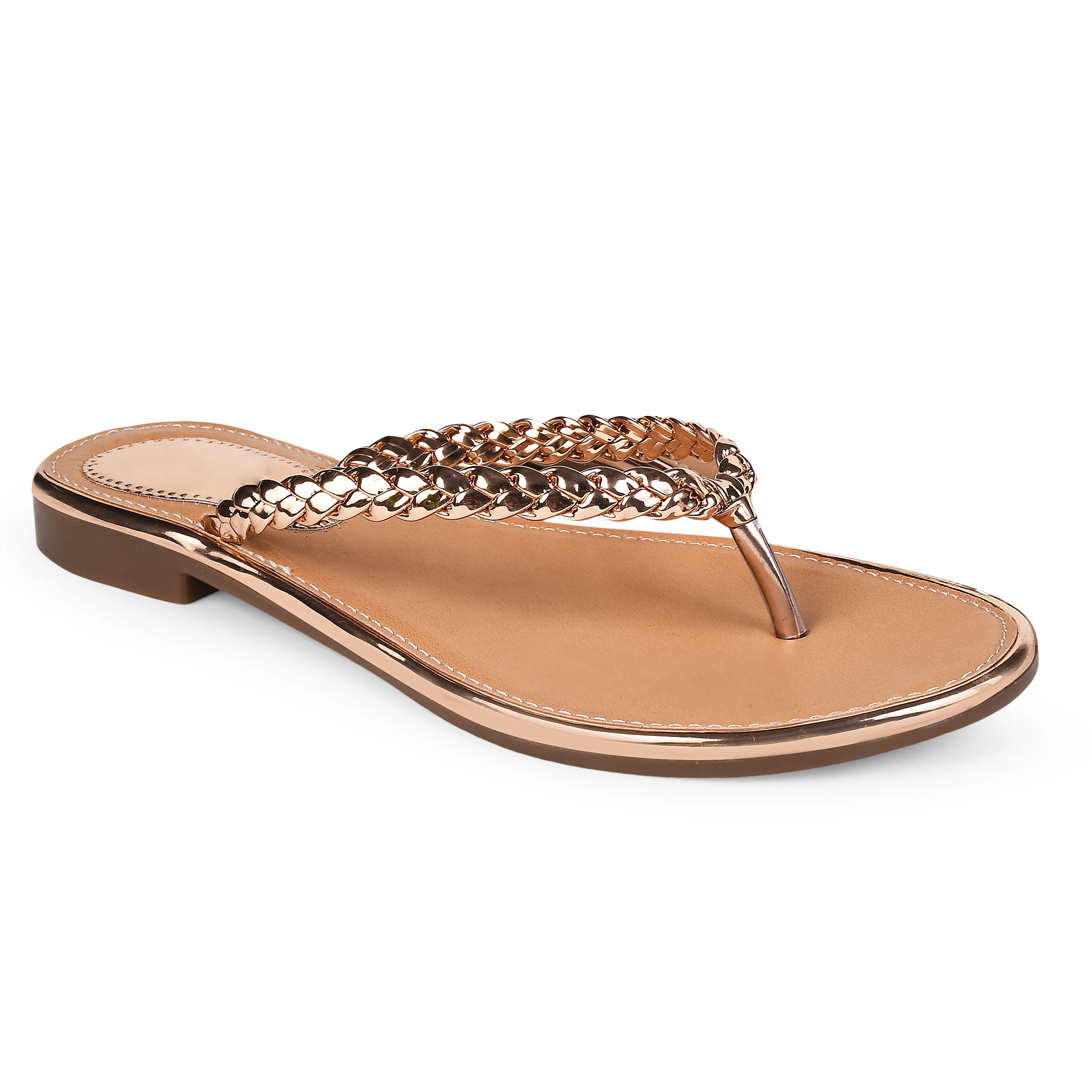 Jm Looks Women's Braided Strap Thong Sandals - Image 17