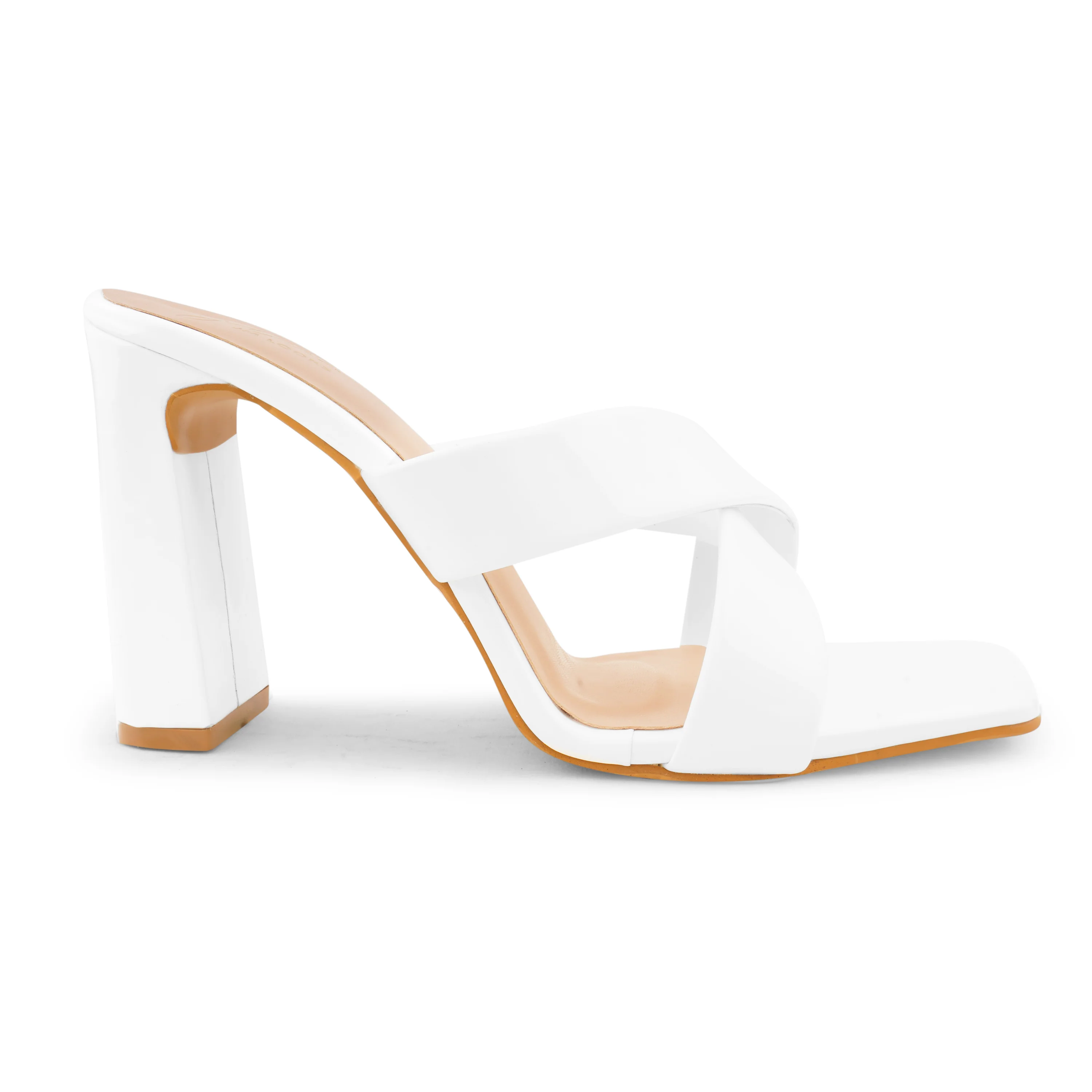 JM Looks Criss-Cross Block Heeled Sandals - Image 11
