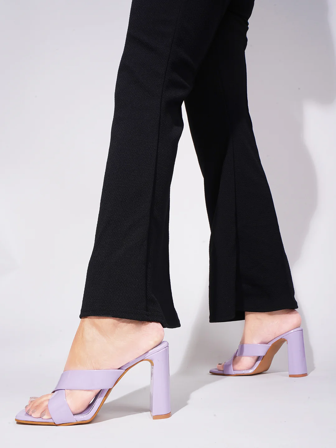 JM Looks Criss-Cross Block Heeled Sandals - Image 16