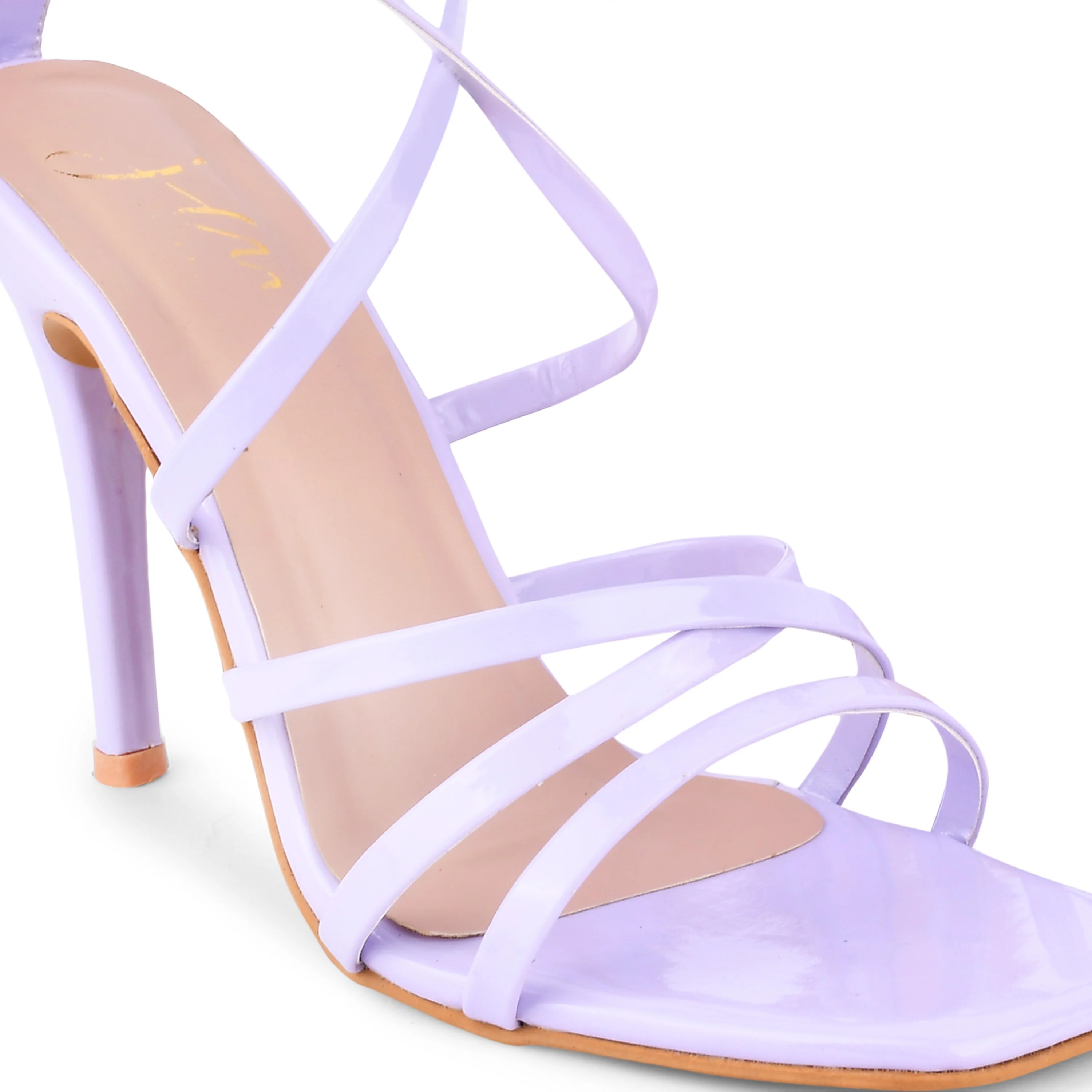 Criss-Cross Stiletto Heeled Sandals - Image 7