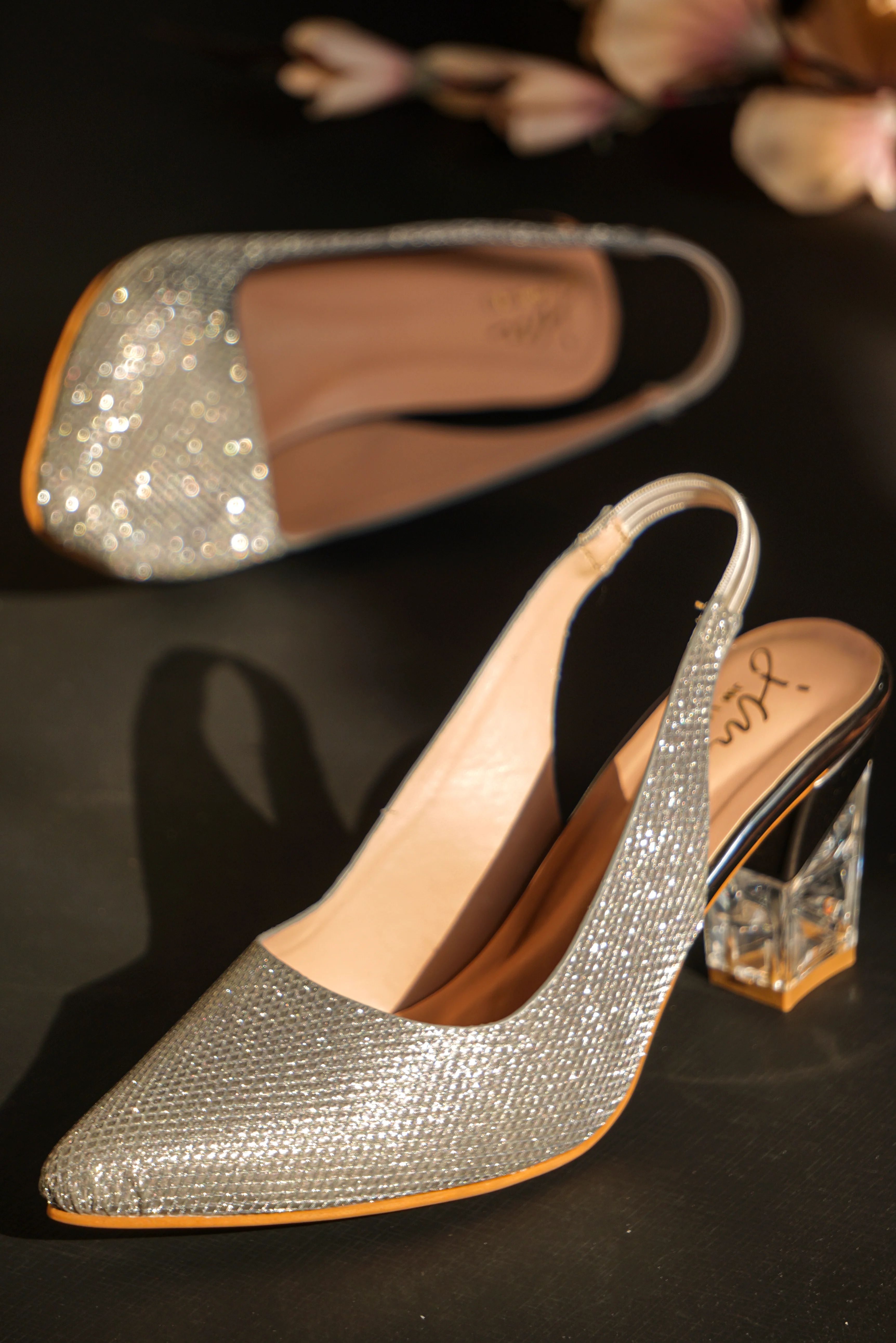 Embellished Chunky Heeled Sandals - Image 4