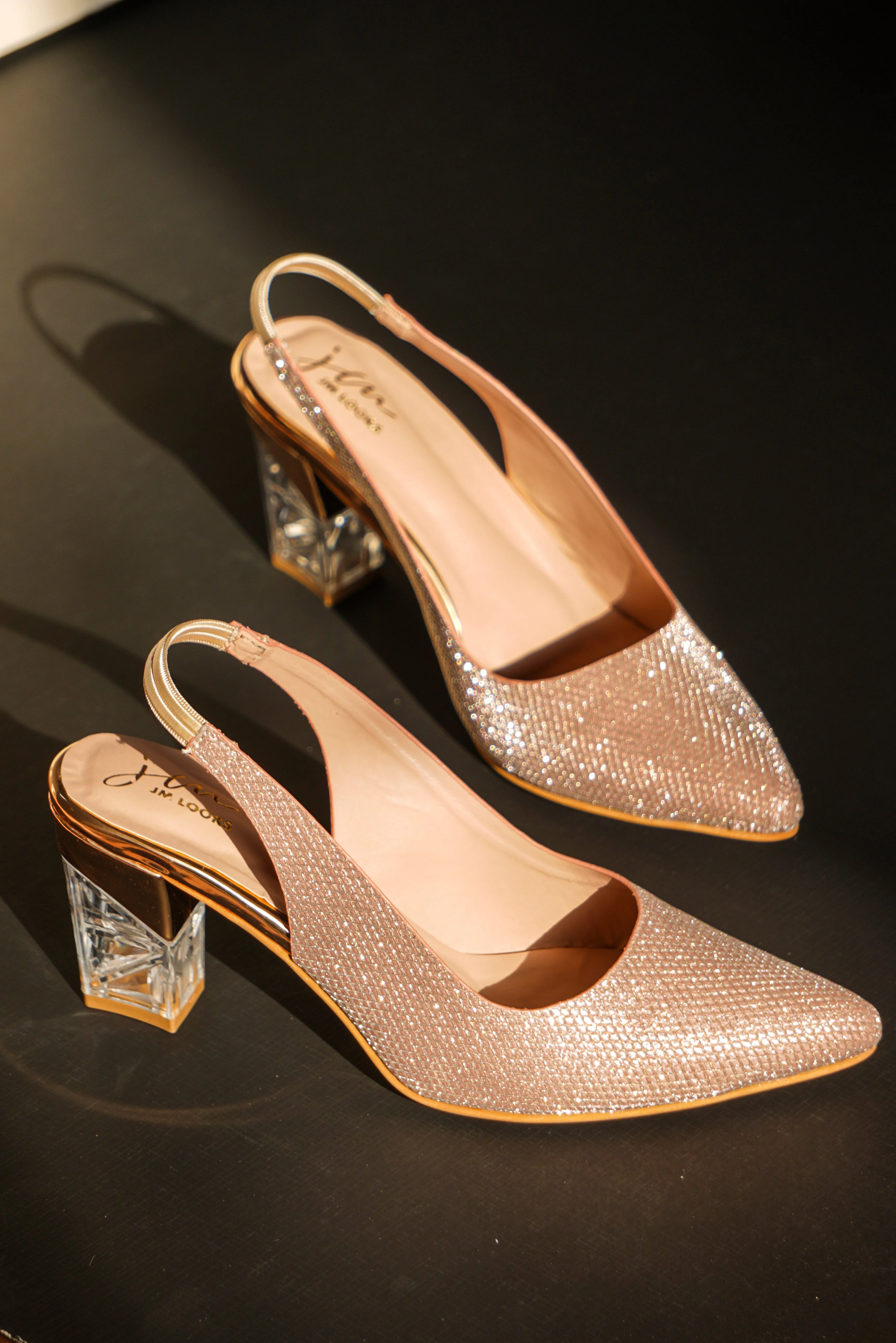 Embellished Chunky Heeled Sandals - Image 5