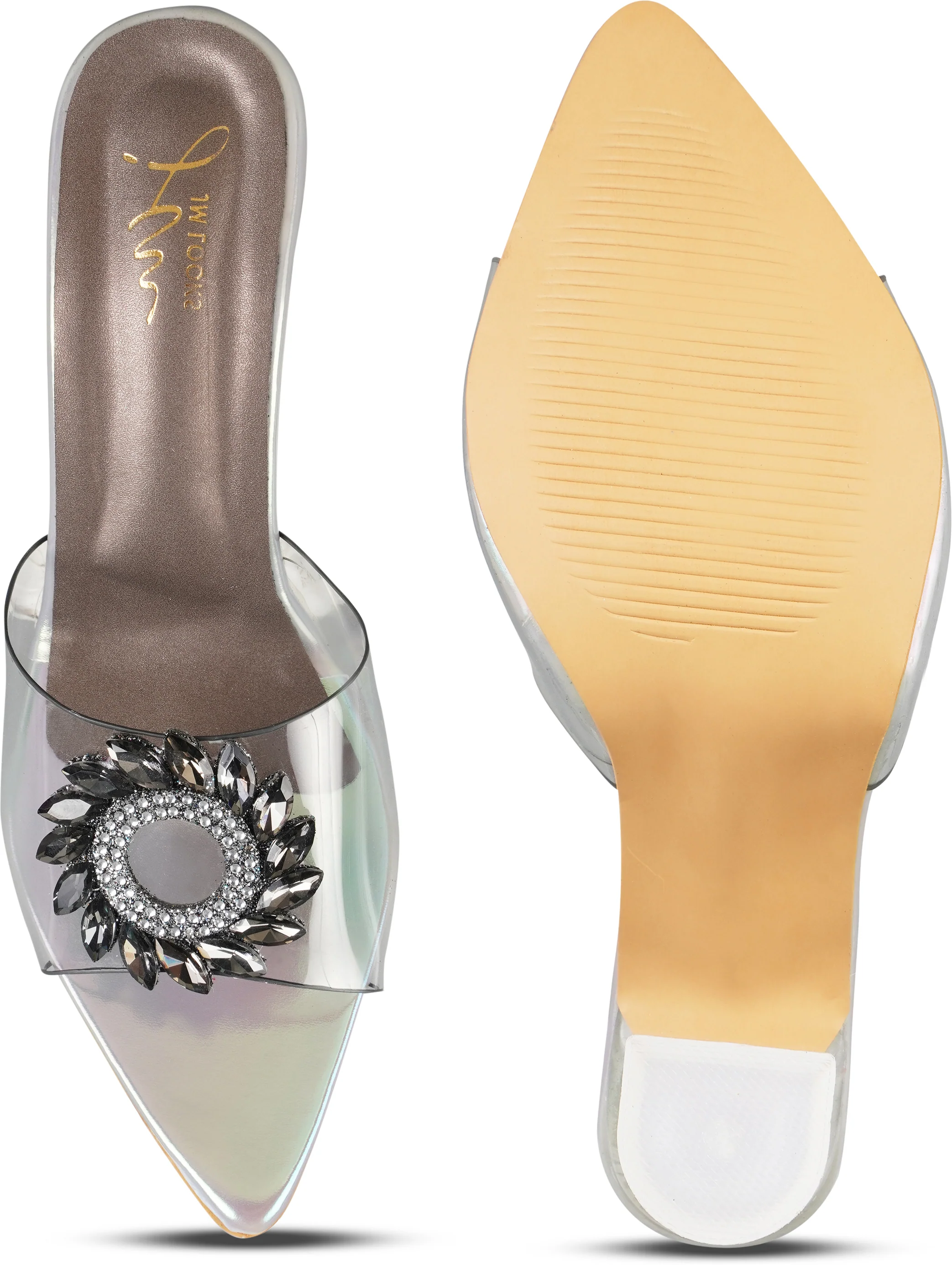 Embellished Kitten Heeled Sandals - Image 11