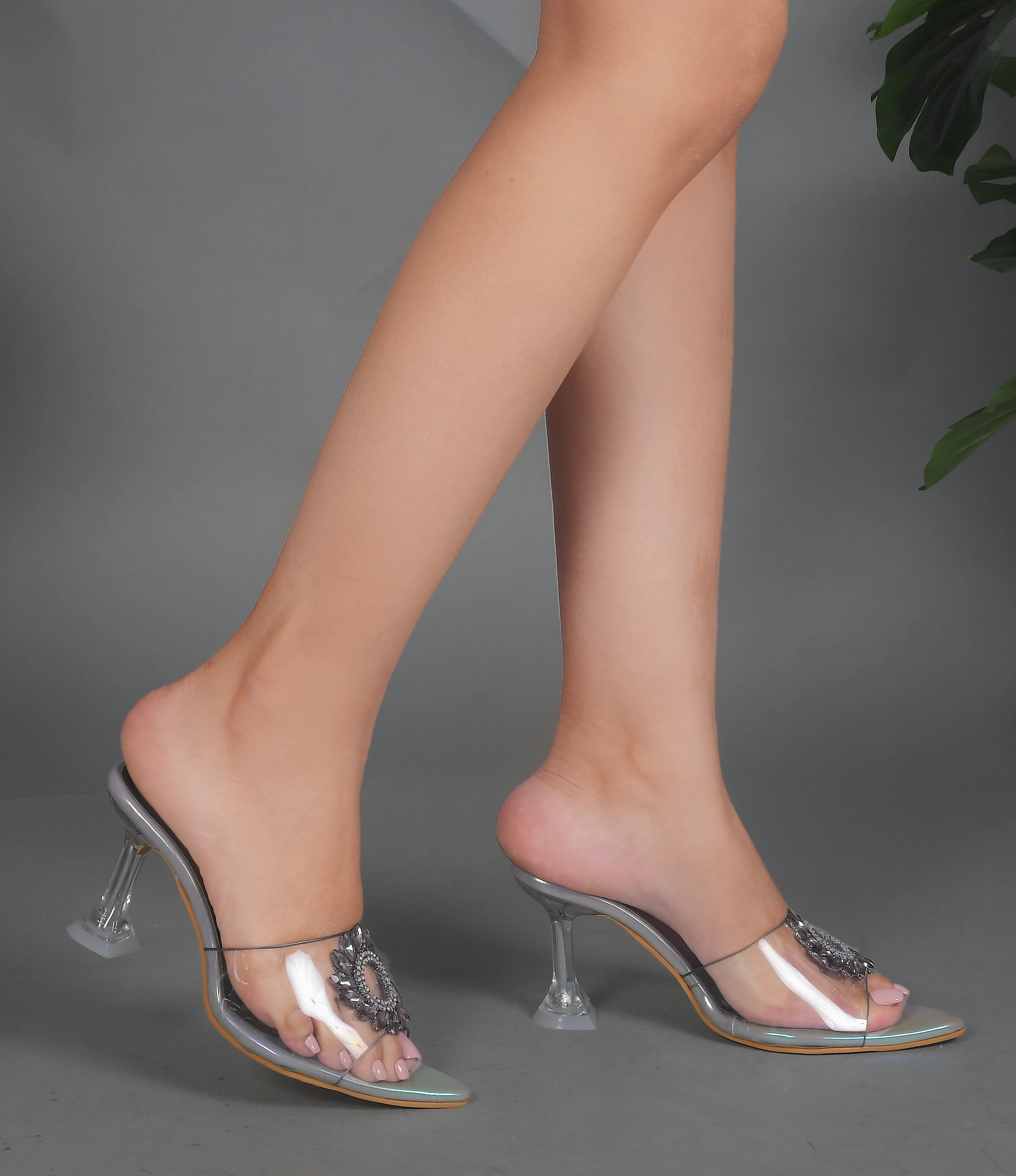 Embellished Kitten Heeled Sandals - Image 8