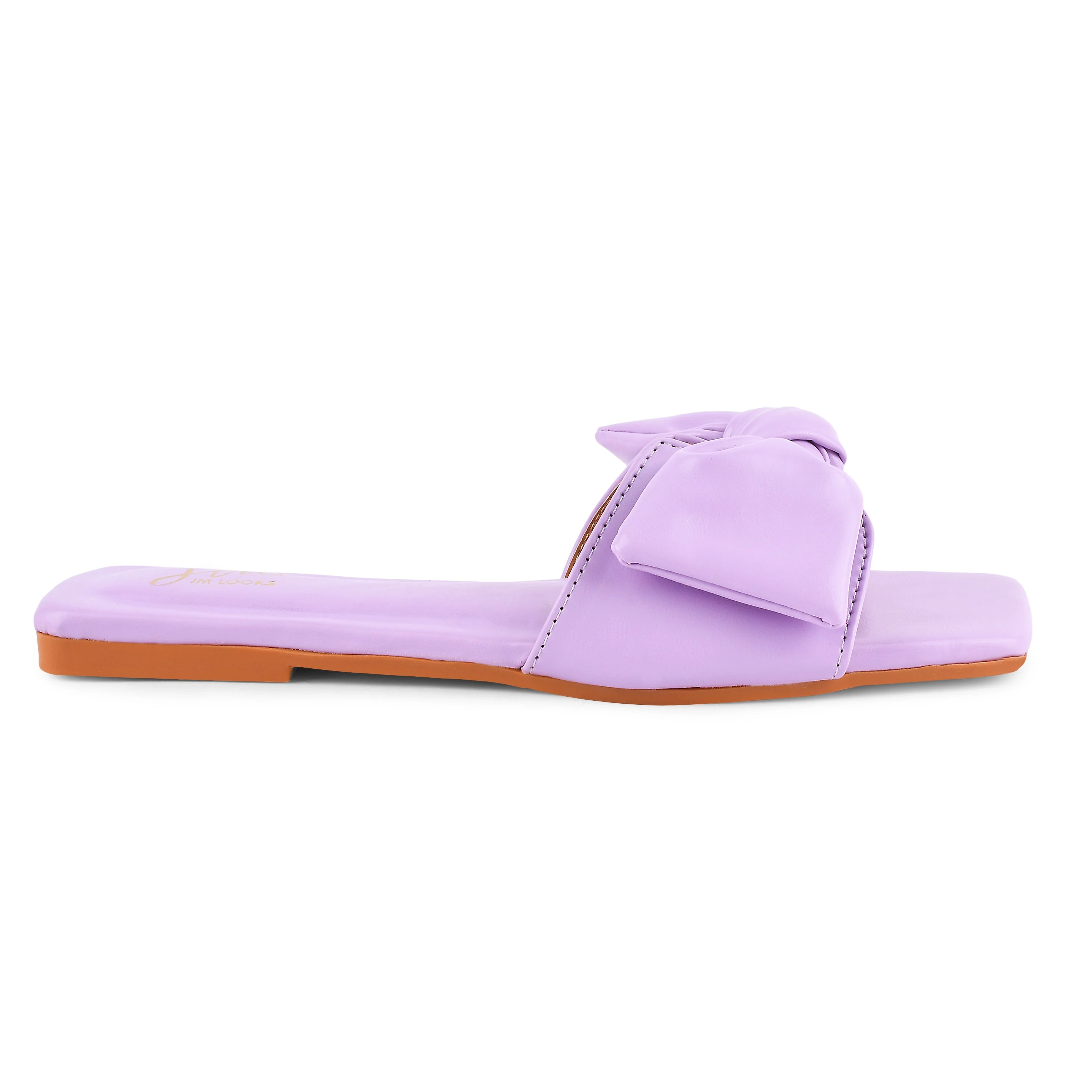 Jm Looks Women's Bow Detail Flat Slides - Image 5