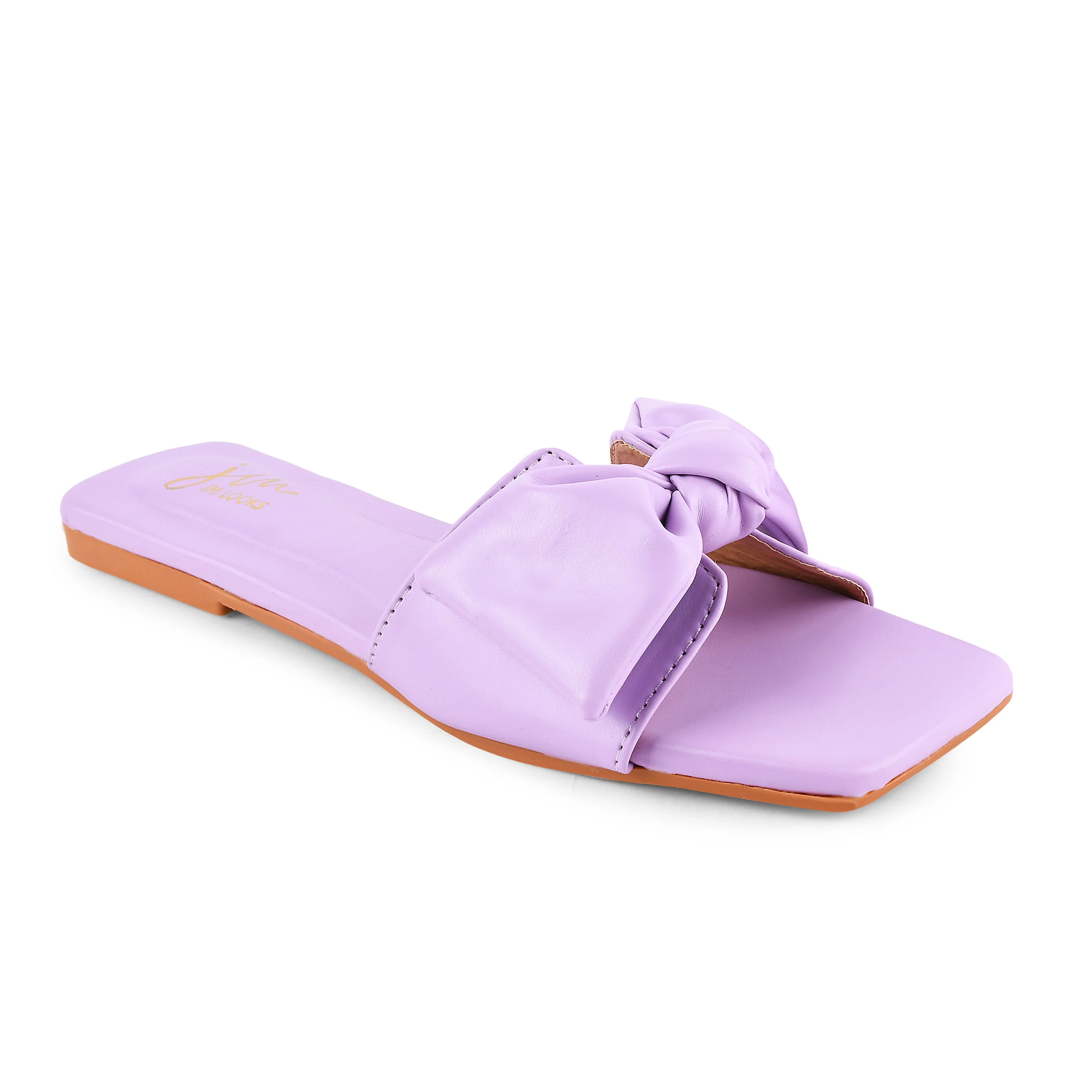 Jm Looks Women's Bow Detail Flat Slides - Image 6