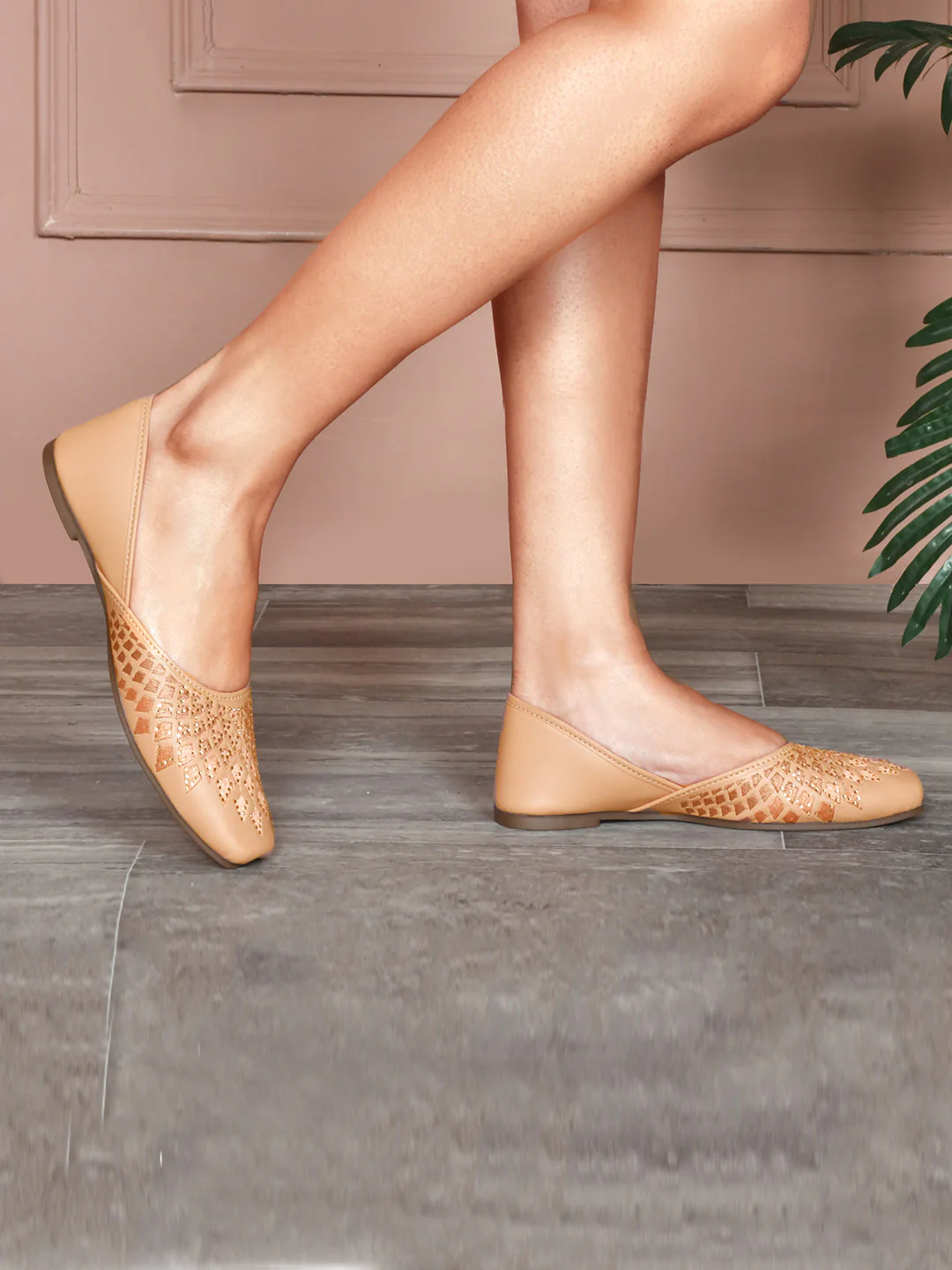 Embellished Slip-On Flat jutti - Image 15