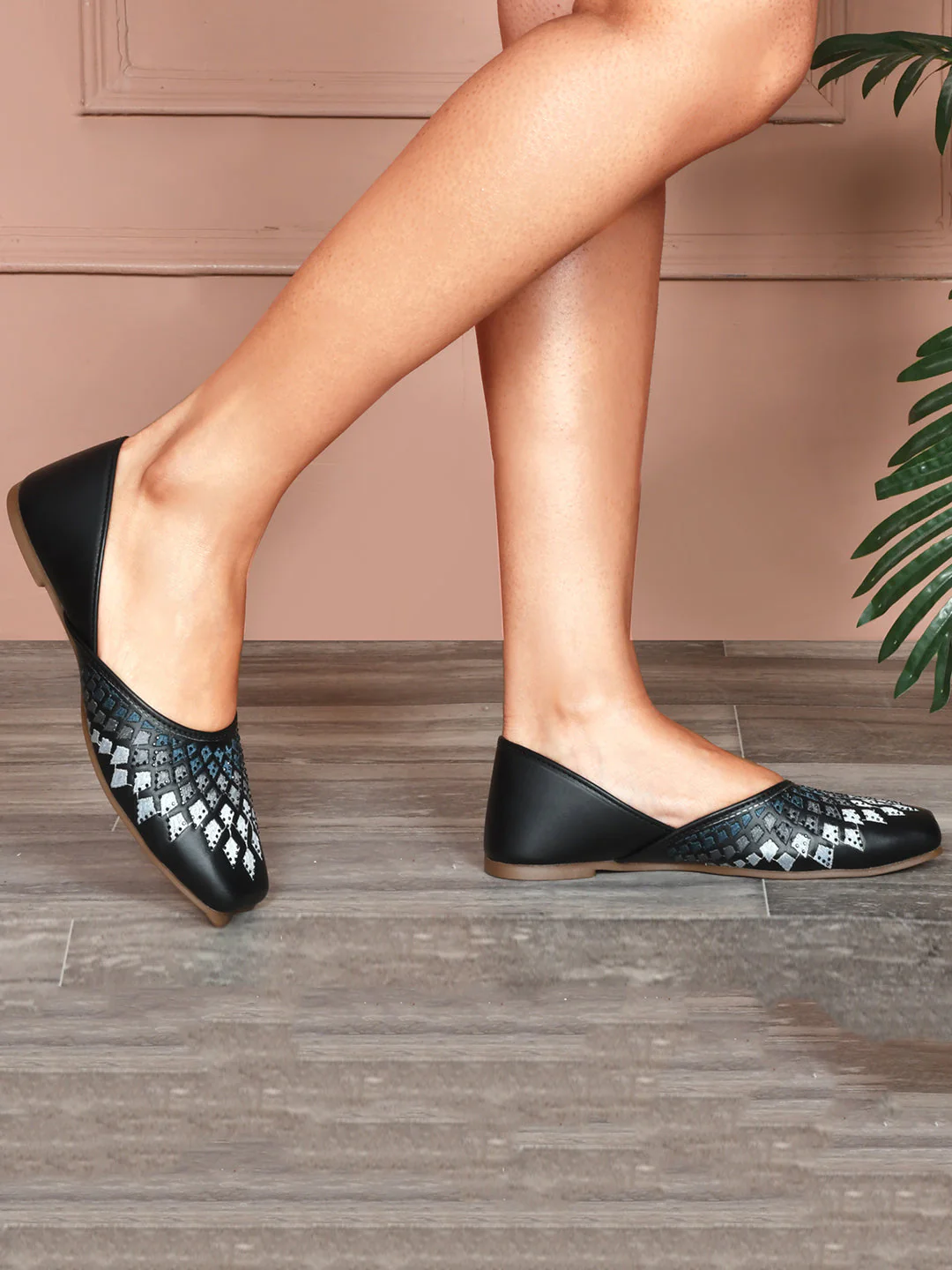 Embellished Slip-On Flat jutti - Image 3