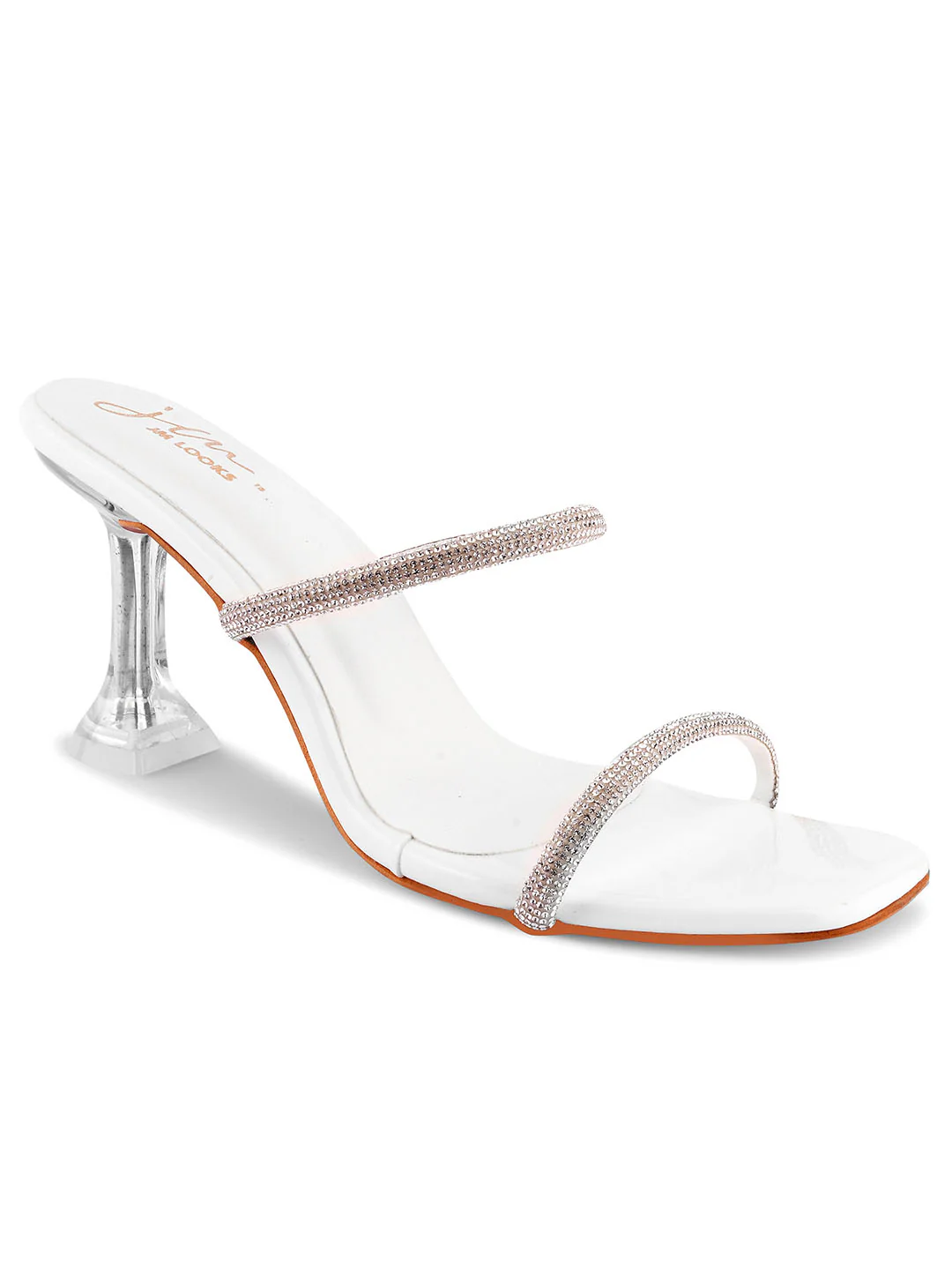 Embellished Slip-On Kitten Heeled Sandals - Image 4