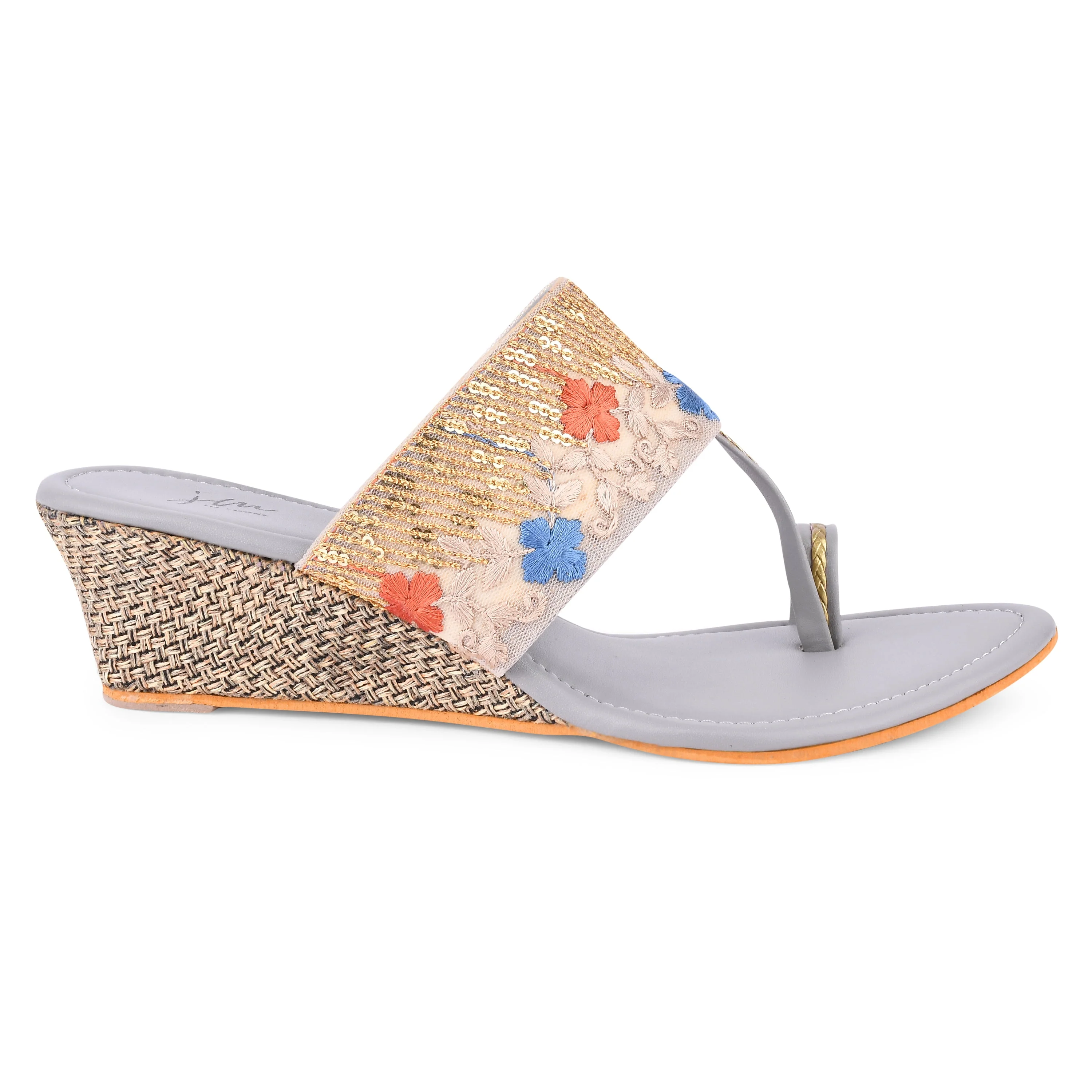 Jm Looks Women's Embroidered Toe-Ring Sandals - Image 11