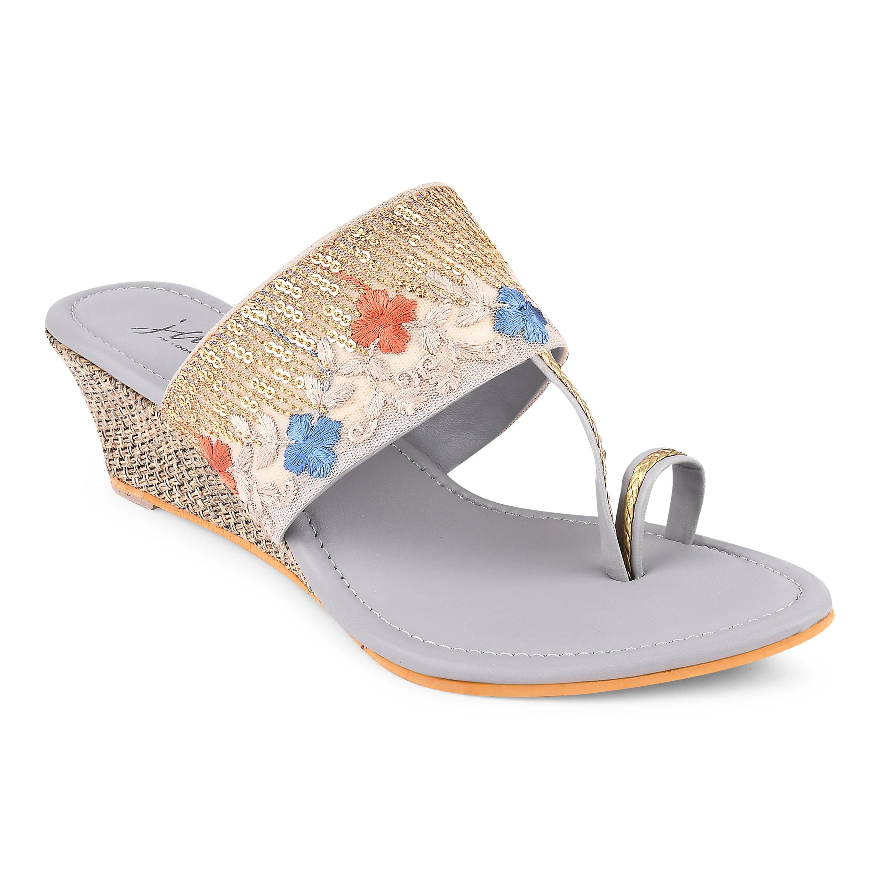 Jm Looks Women's Embroidered Toe-Ring Sandals - Image 12