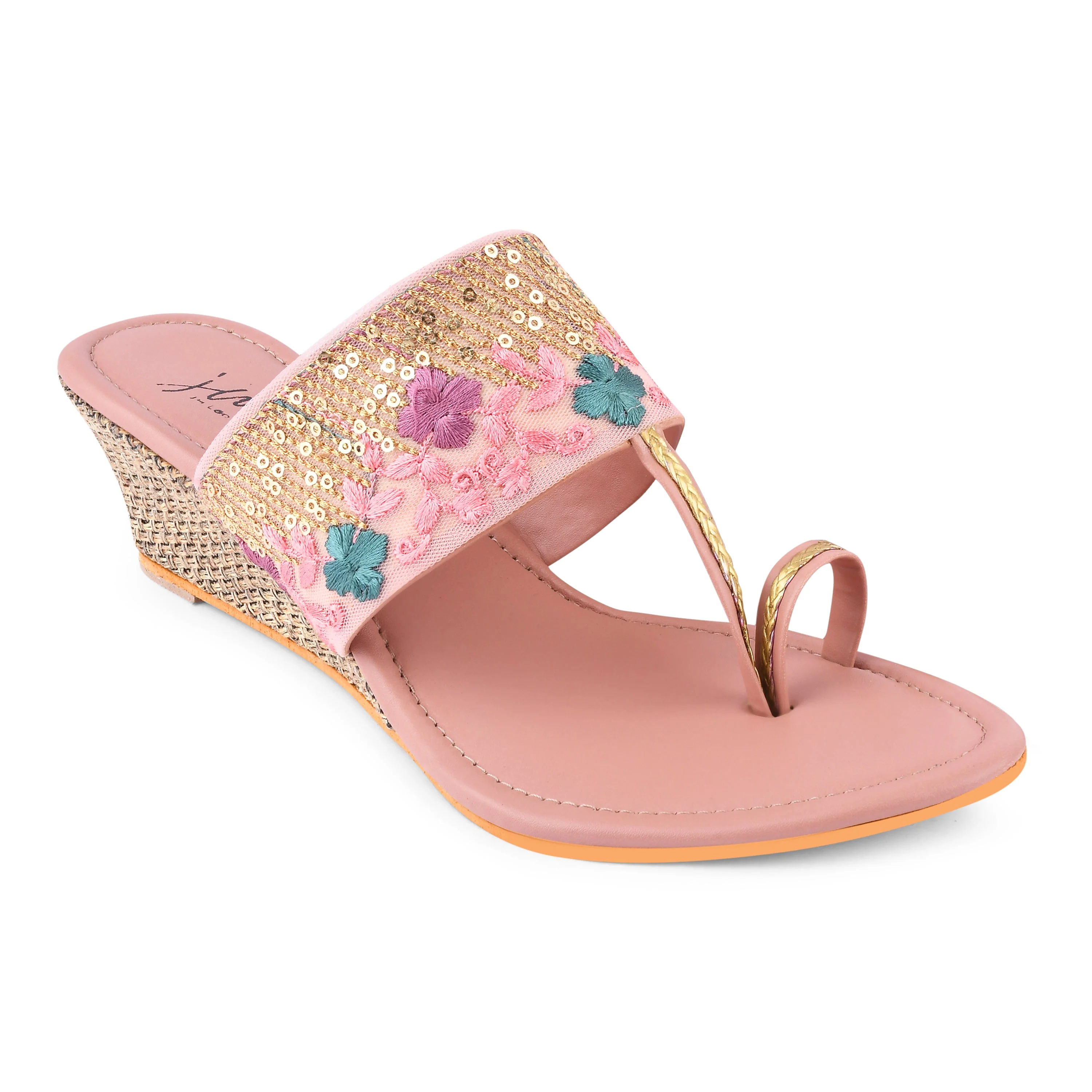 Jm Looks Women's Embroidered Toe-Ring Sandals - Image 18