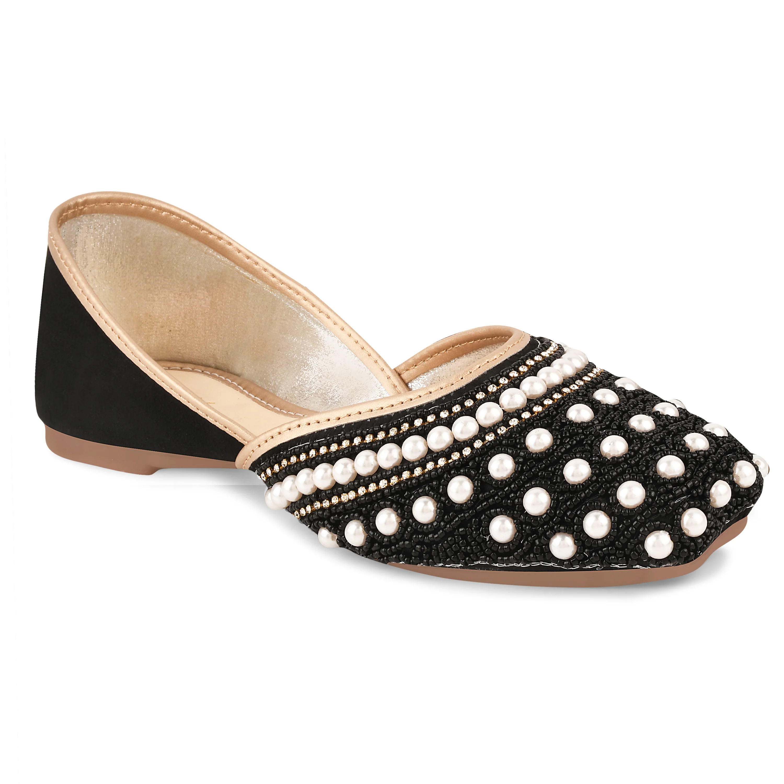 Ethnic Embellished Square Toe Jutti - Image 12