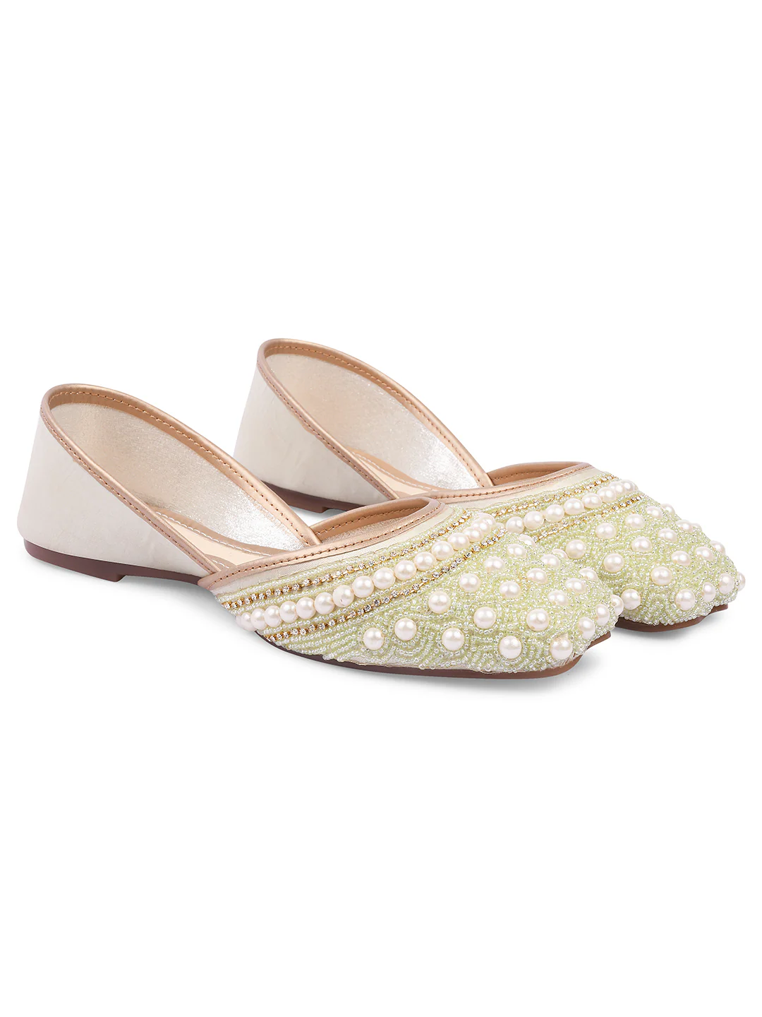 Ethnic Embellished Square Toe Jutti - Image 34