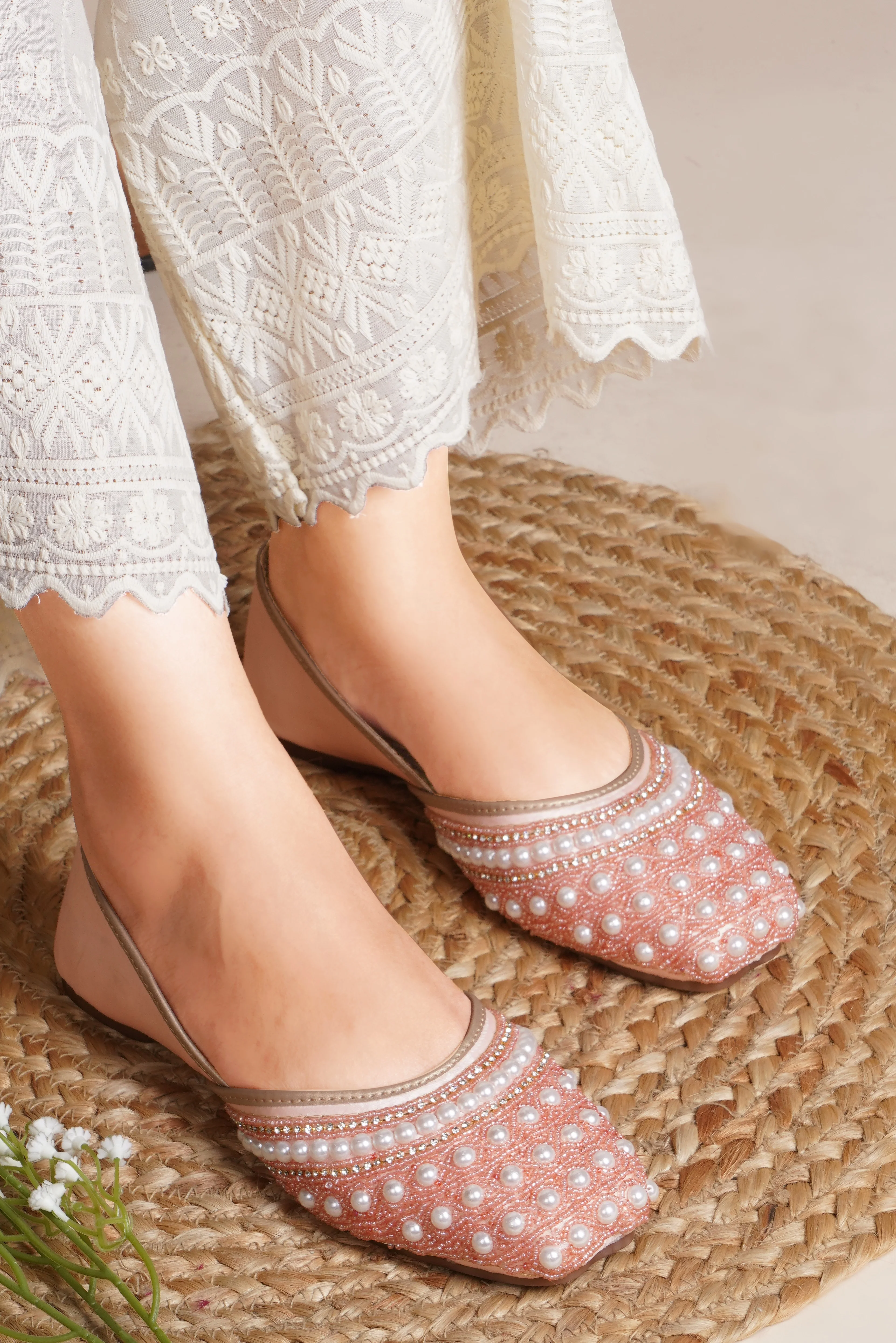 Ethnic Embellished Square Toe Jutti - Image 6