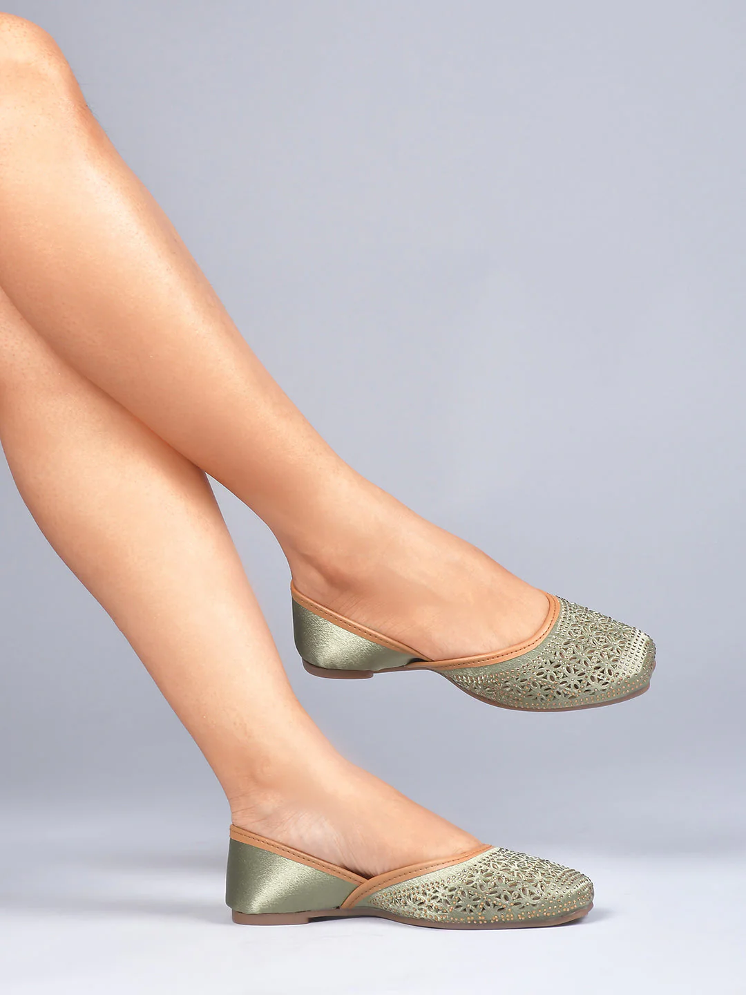 Jm Looks Women's Laser-Cut Juttis - Image 14