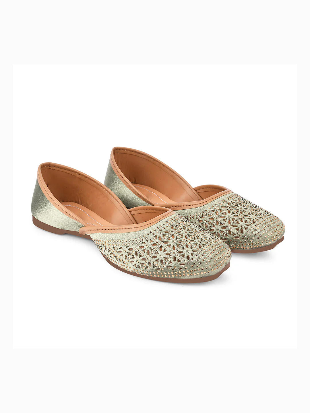 Jm Looks Women's Laser-Cut Juttis - Image 15