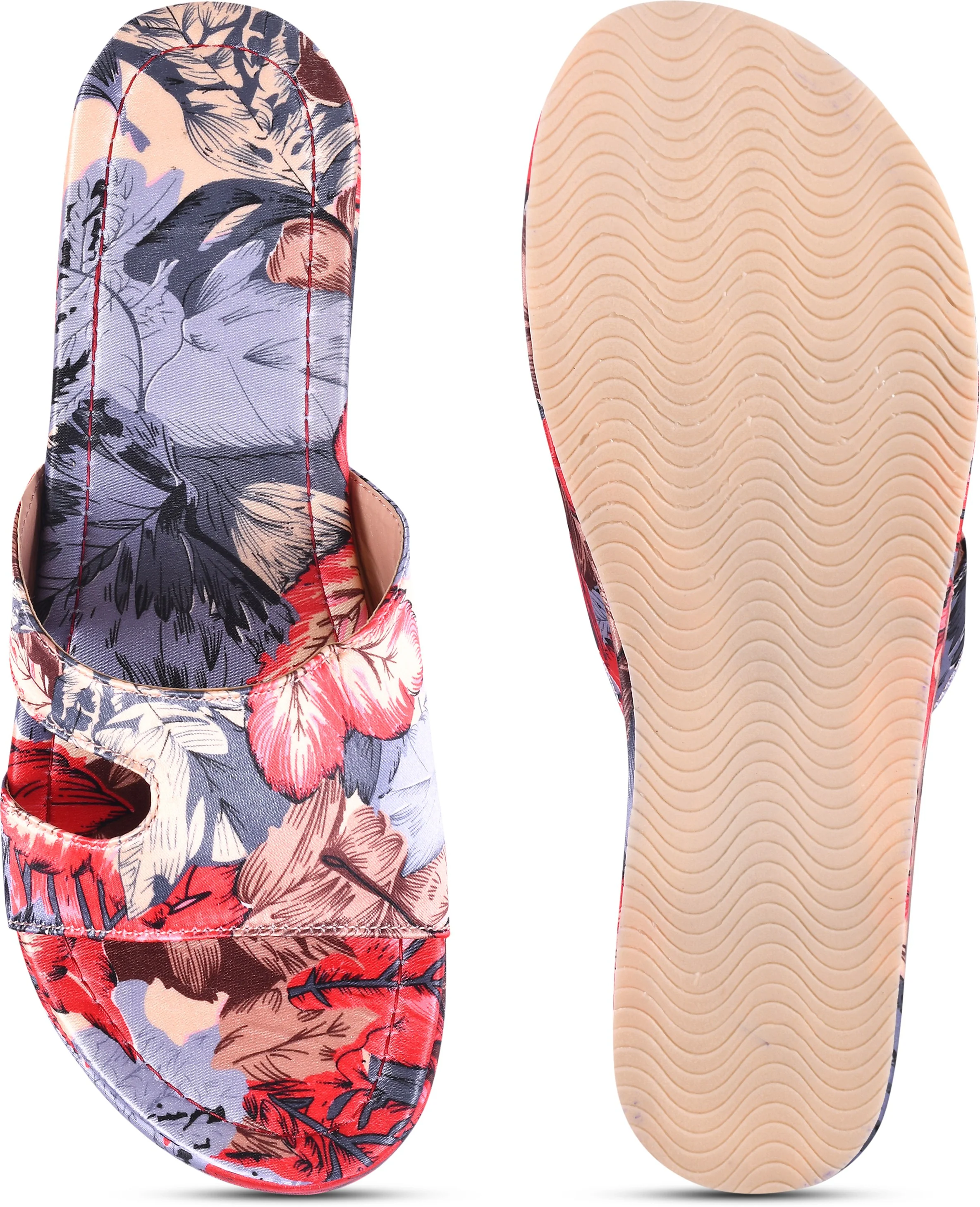 Floral Print Slip-On Wedges - Image 12