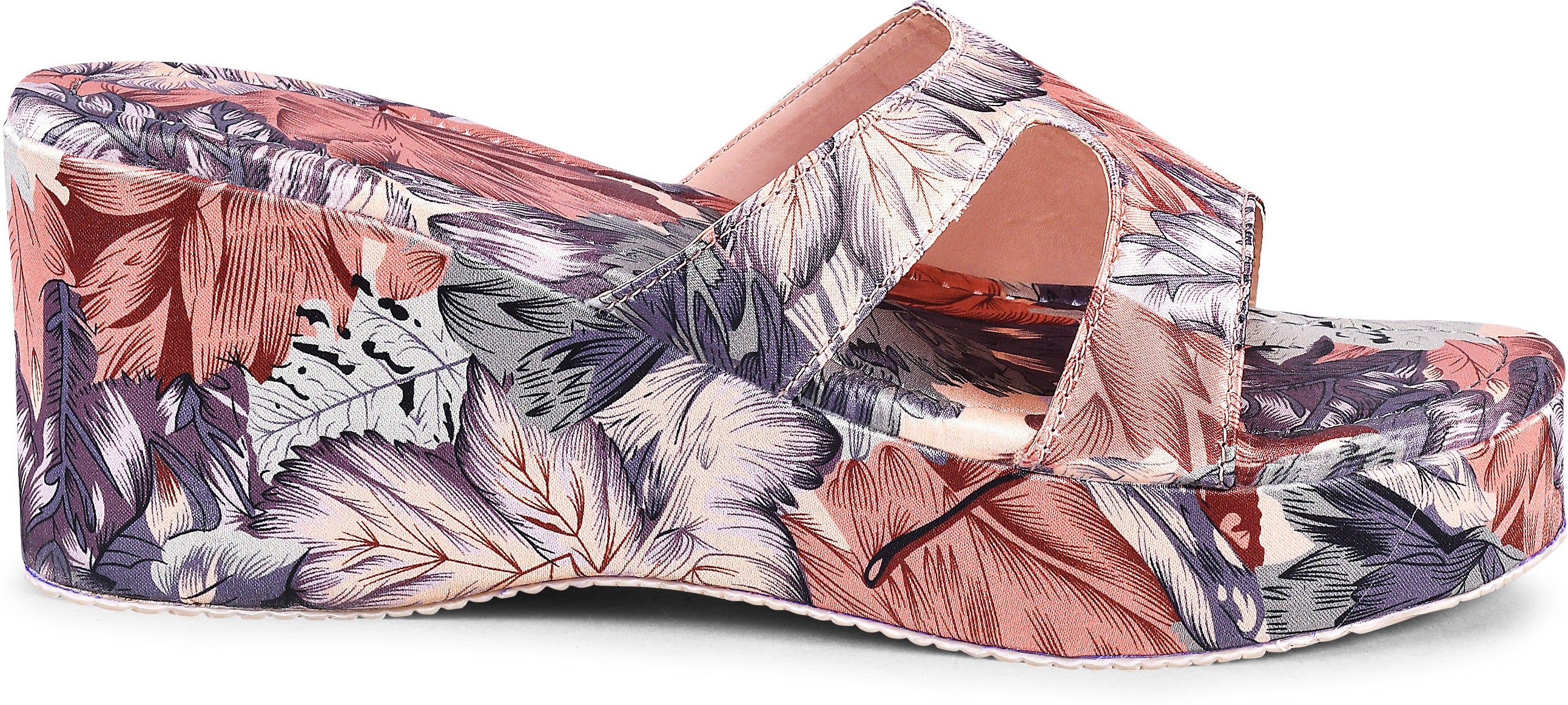 Floral Print Slip-On Wedges - Image 7