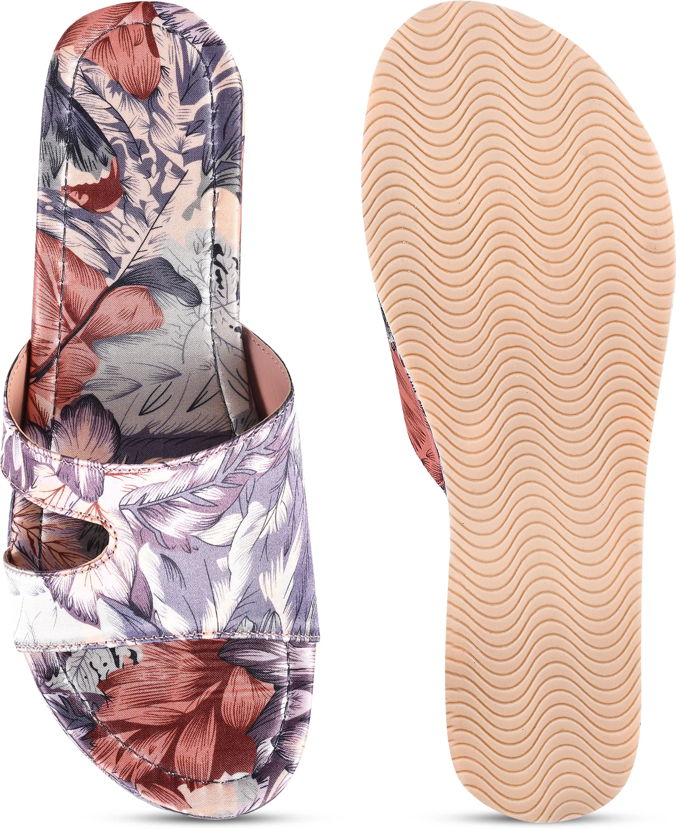 Floral Print Slip-On Wedges - Image 8