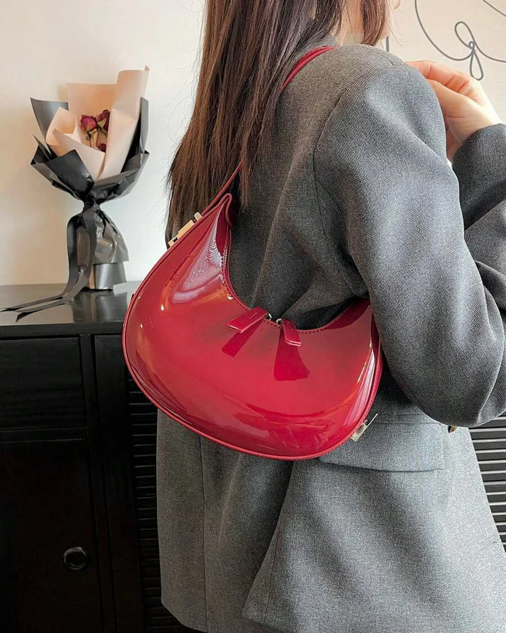 Half Moon Glossy Bag - Image 11