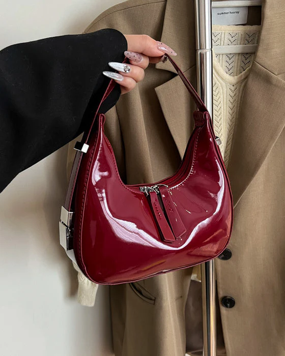 Half Moon Glossy Bag - Image 4