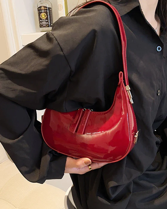 Half Moon Glossy Bag - Image 7