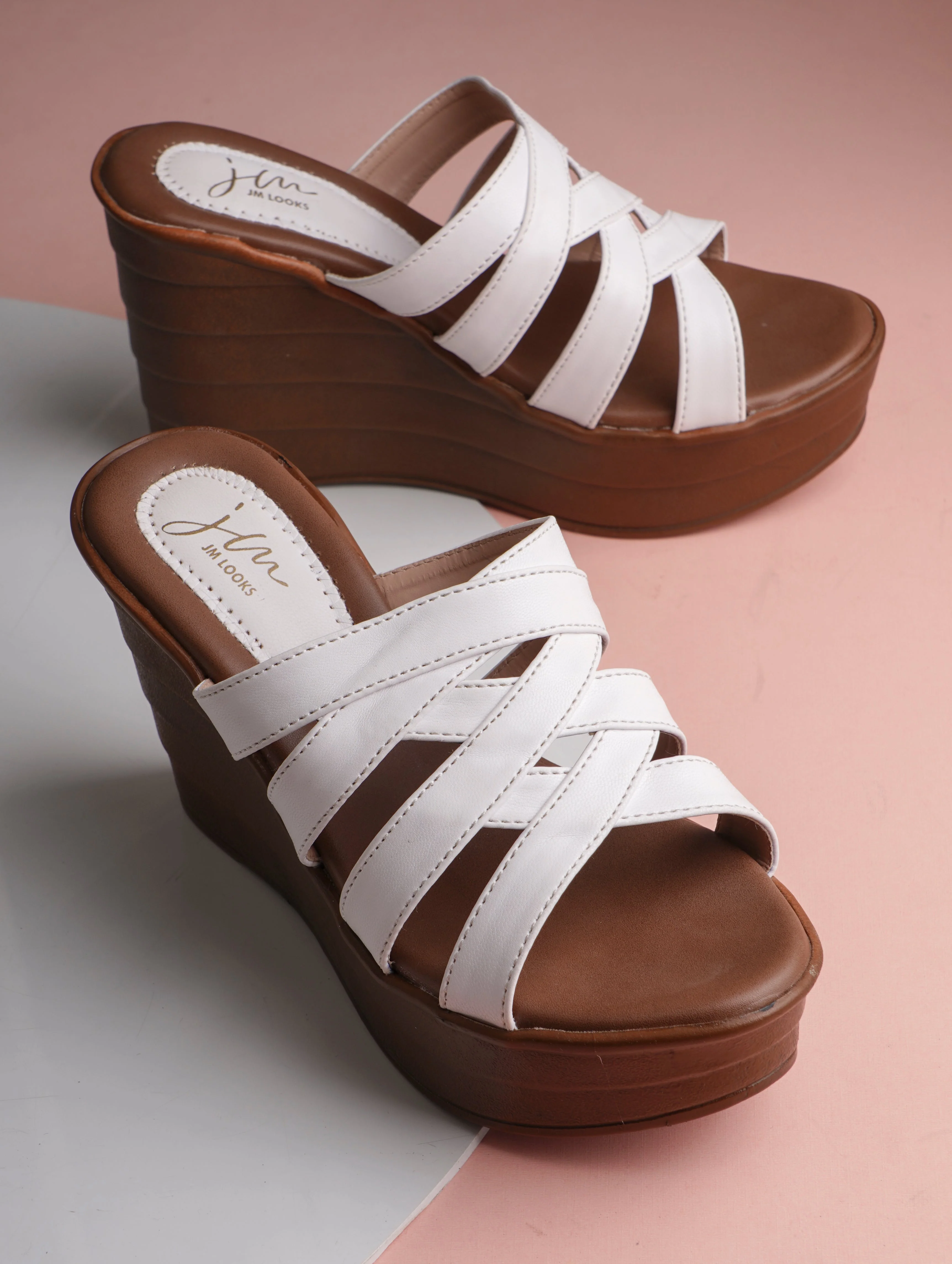 High Wedge Strappy Heeled Sandal - Image 5