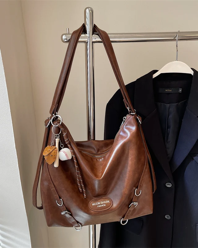 Lightweight large capacity versatile Hobo Shoulder Tote Bag - Image 4