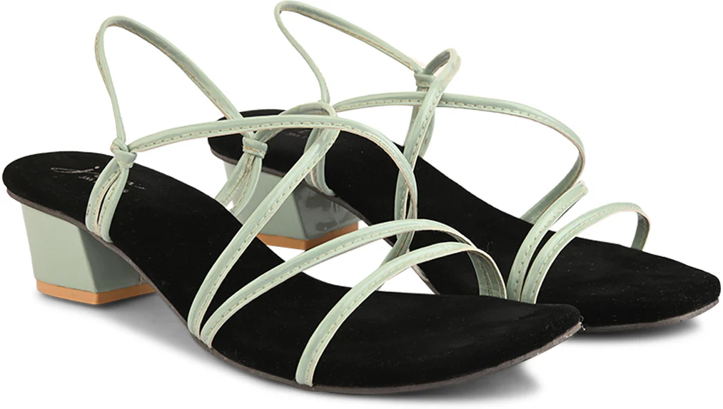 Open-Toe Chunky Heeled Slip on - Image 9