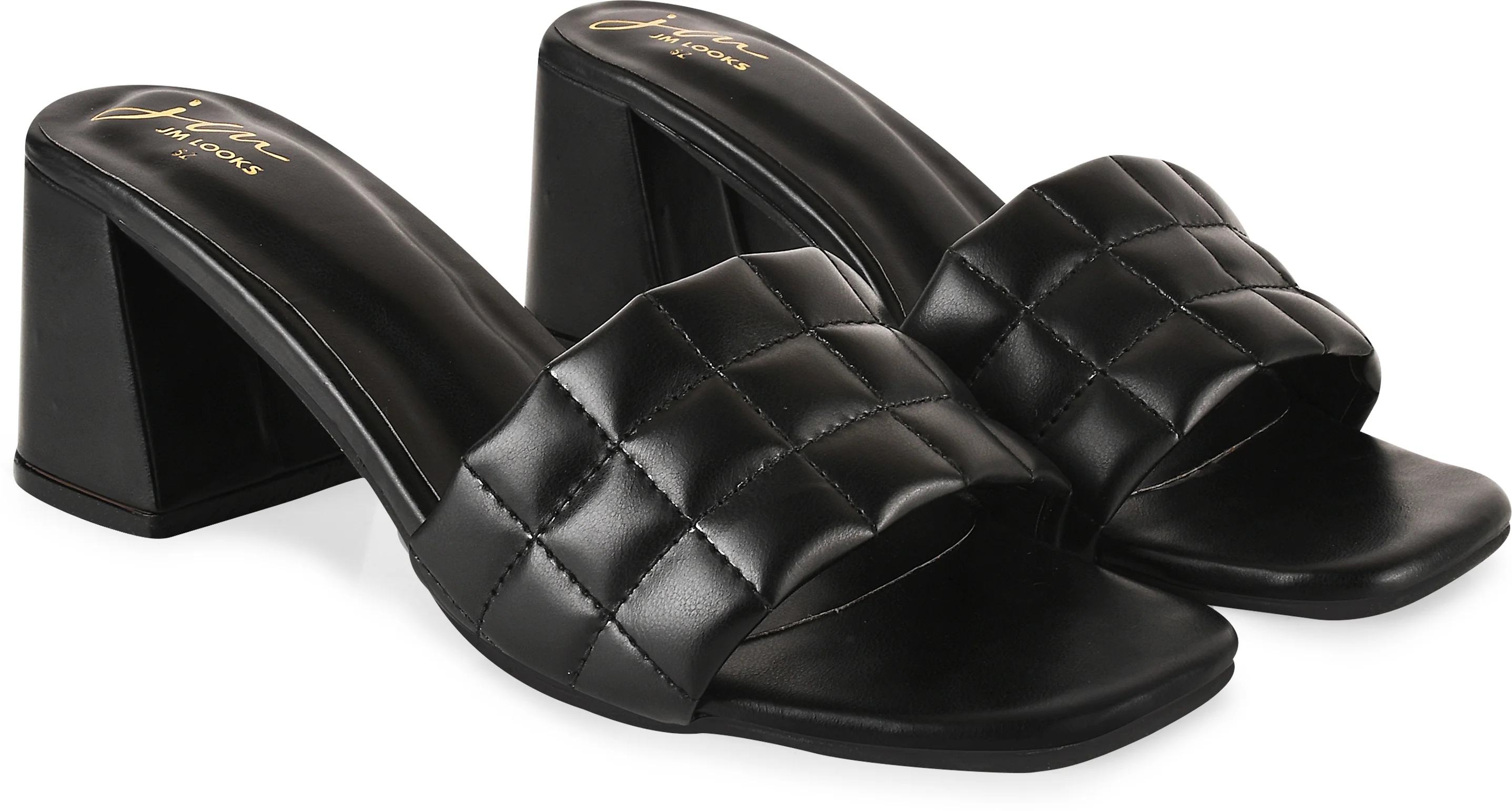 Open-Toe Chunky Heels Sandals - Image 4