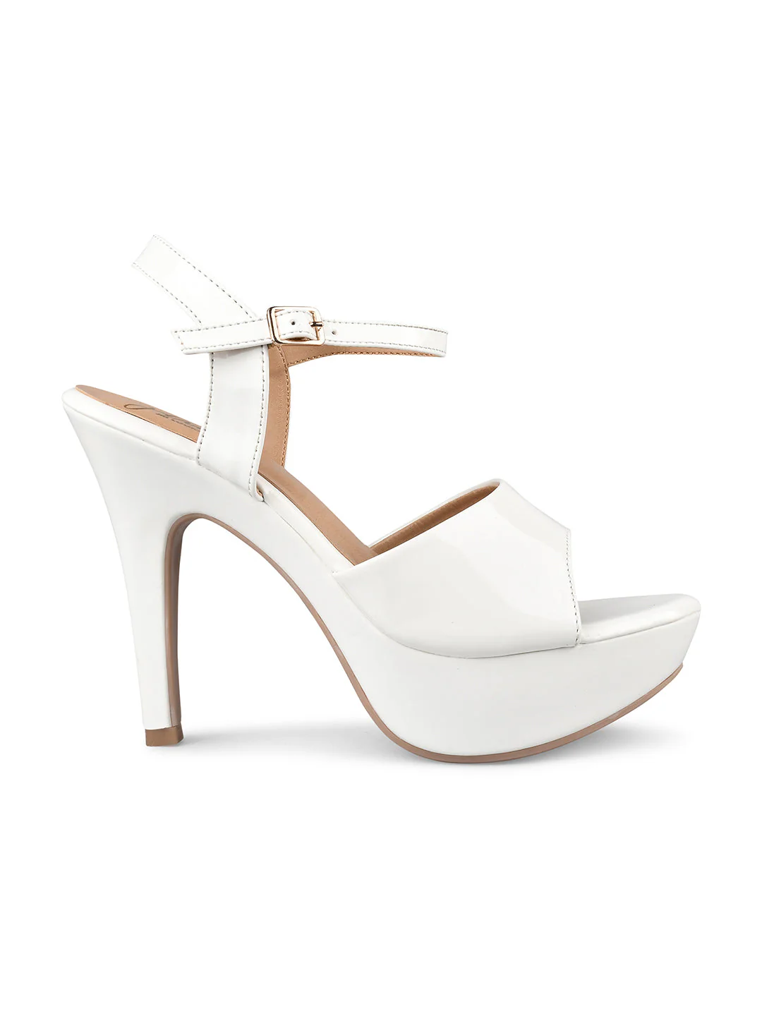 Open-Toe Cone Heeled Sandals with Buckle - Image 8