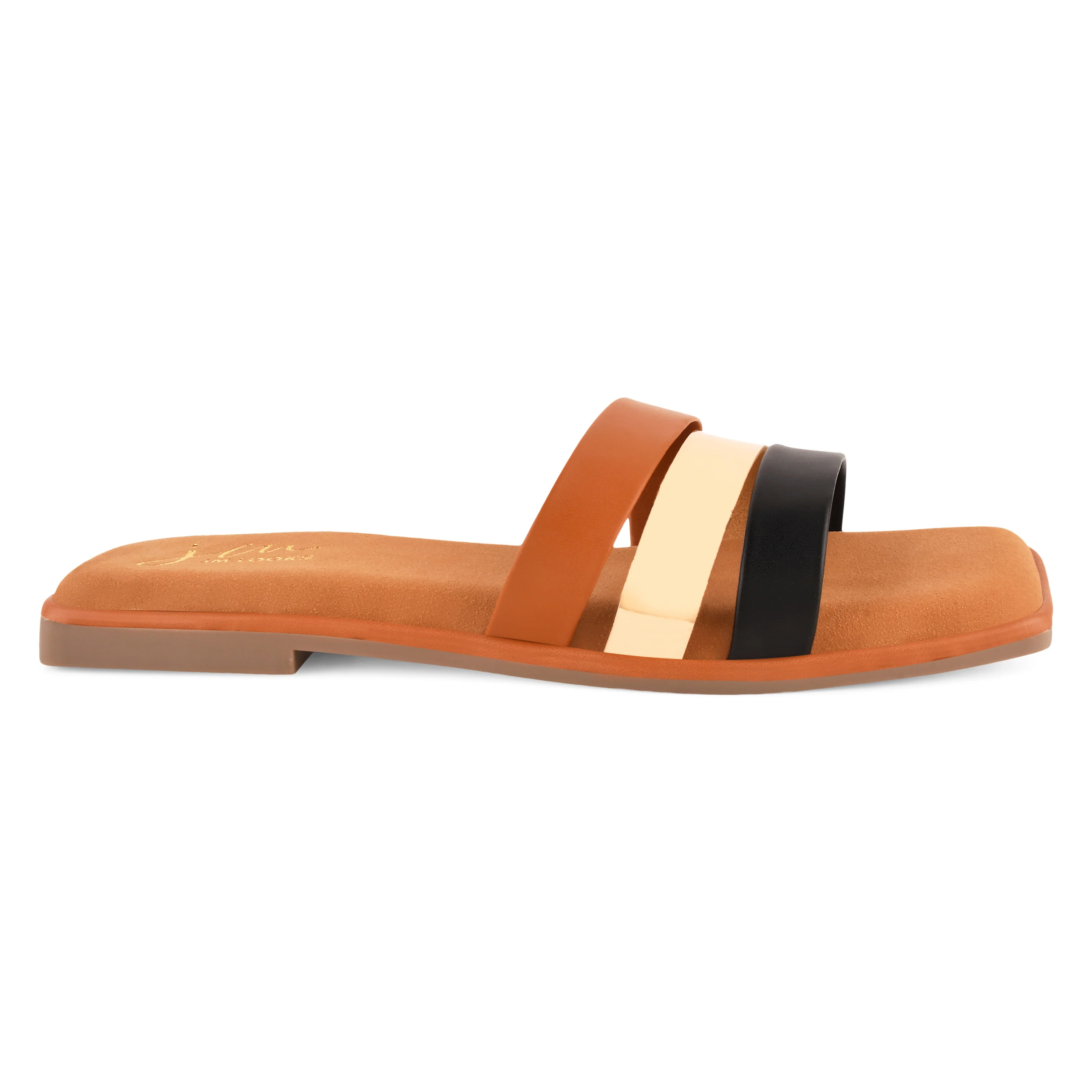 Open-Toe Slip-On Flat Sandals - Image 11