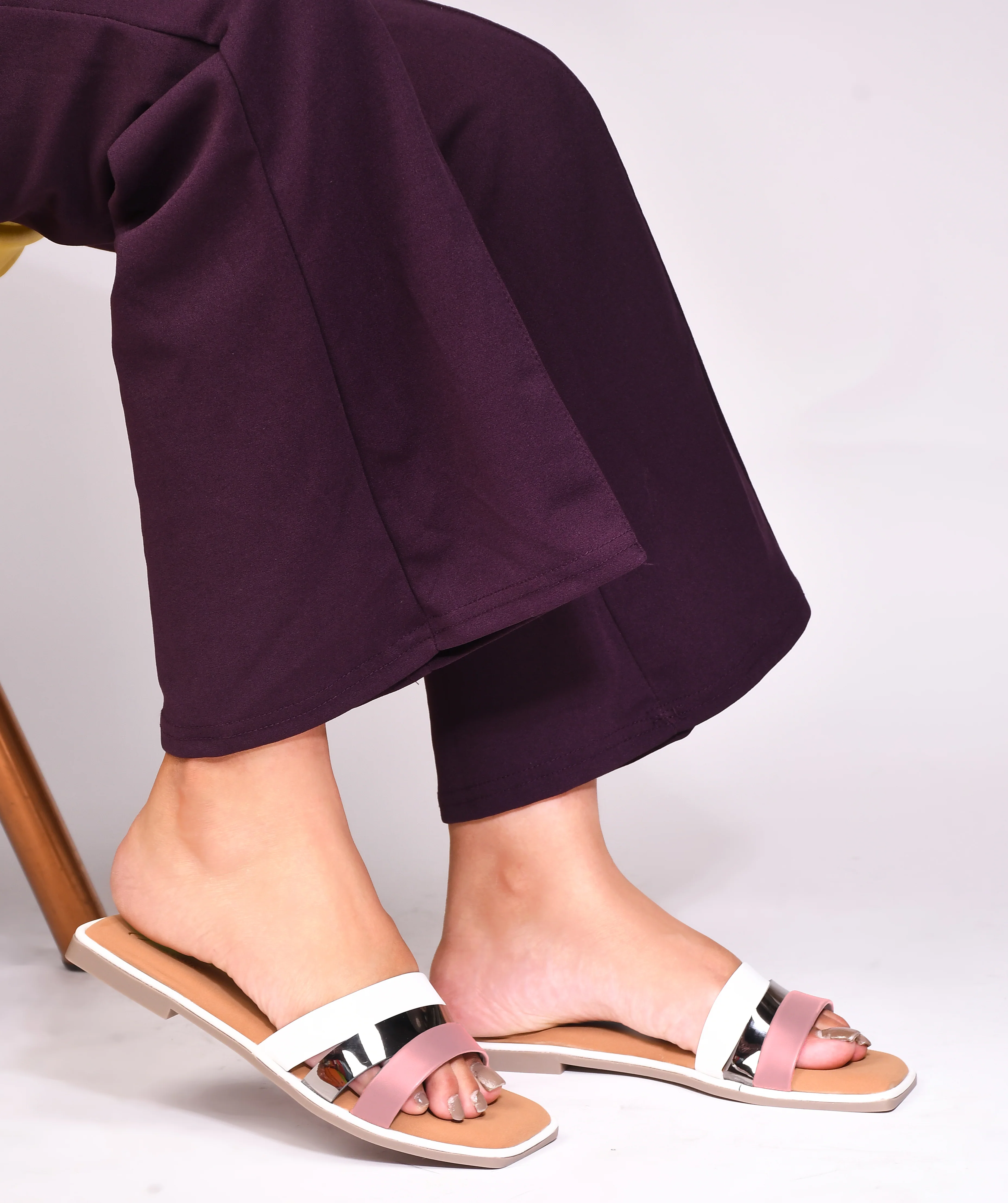 Open-Toe Slip-On Flat Sandals - Image 16