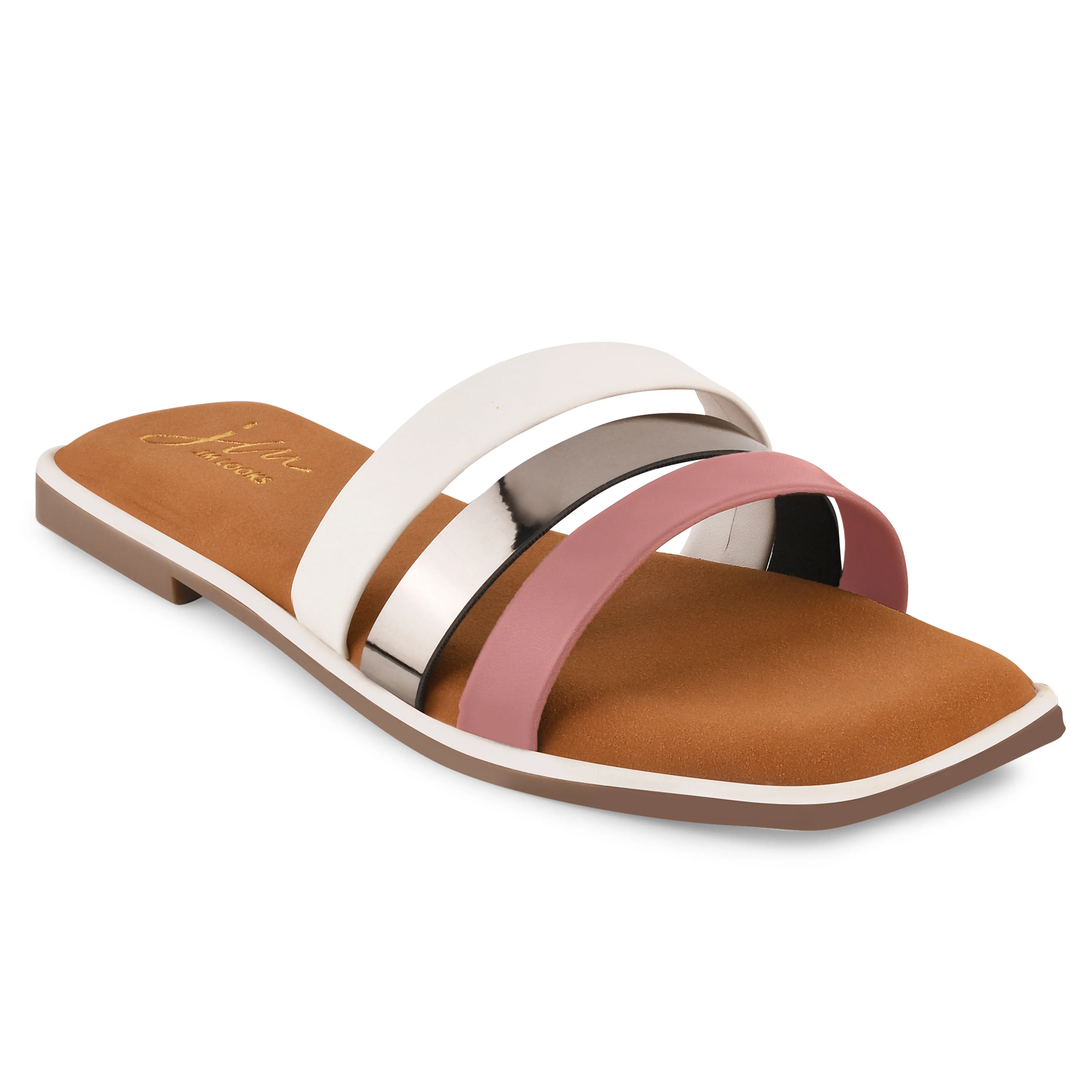 Open-Toe Slip-On Flat Sandals - Image 18
