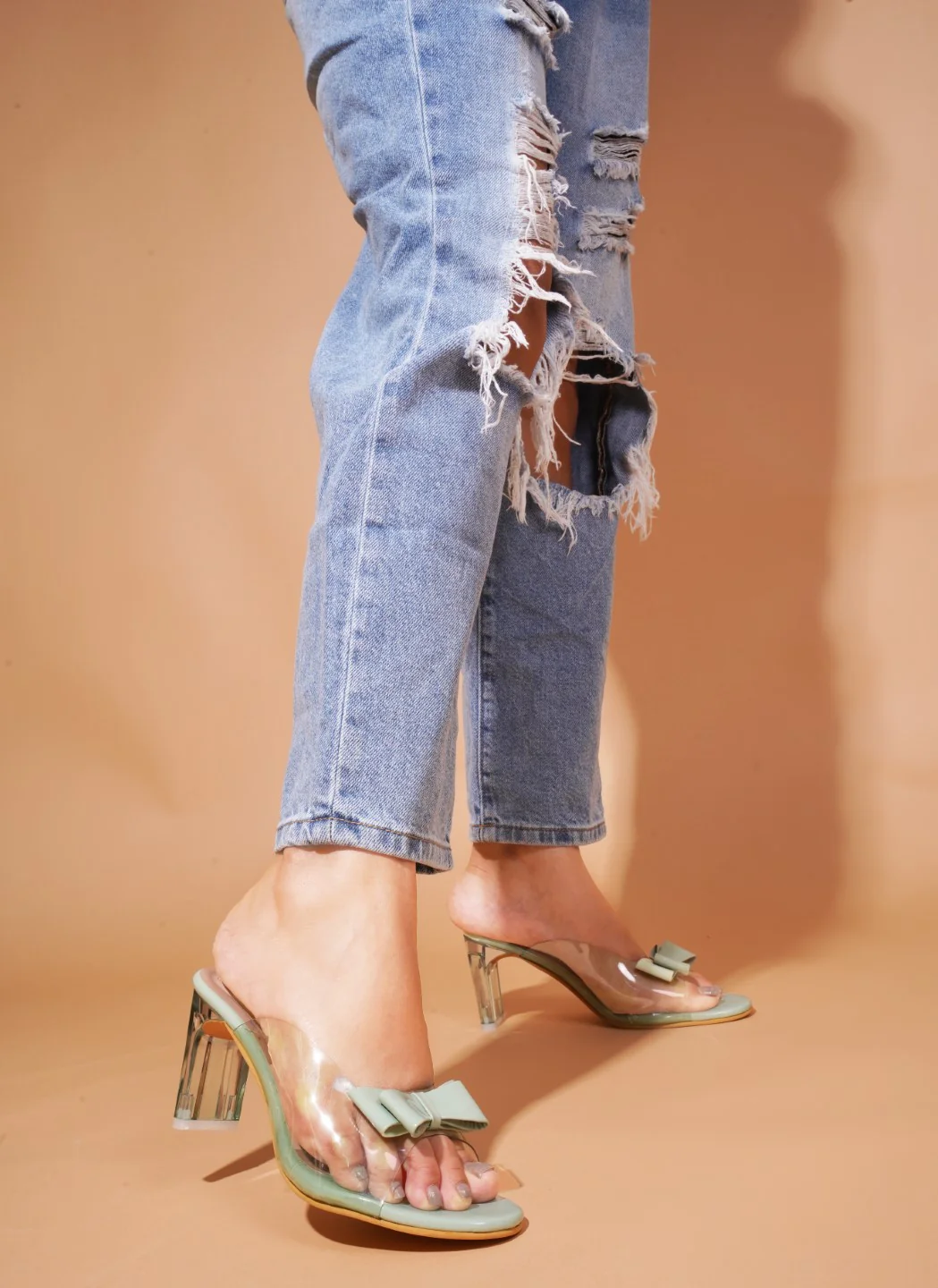 Open-Toe Slip-On Pumps - Image 4