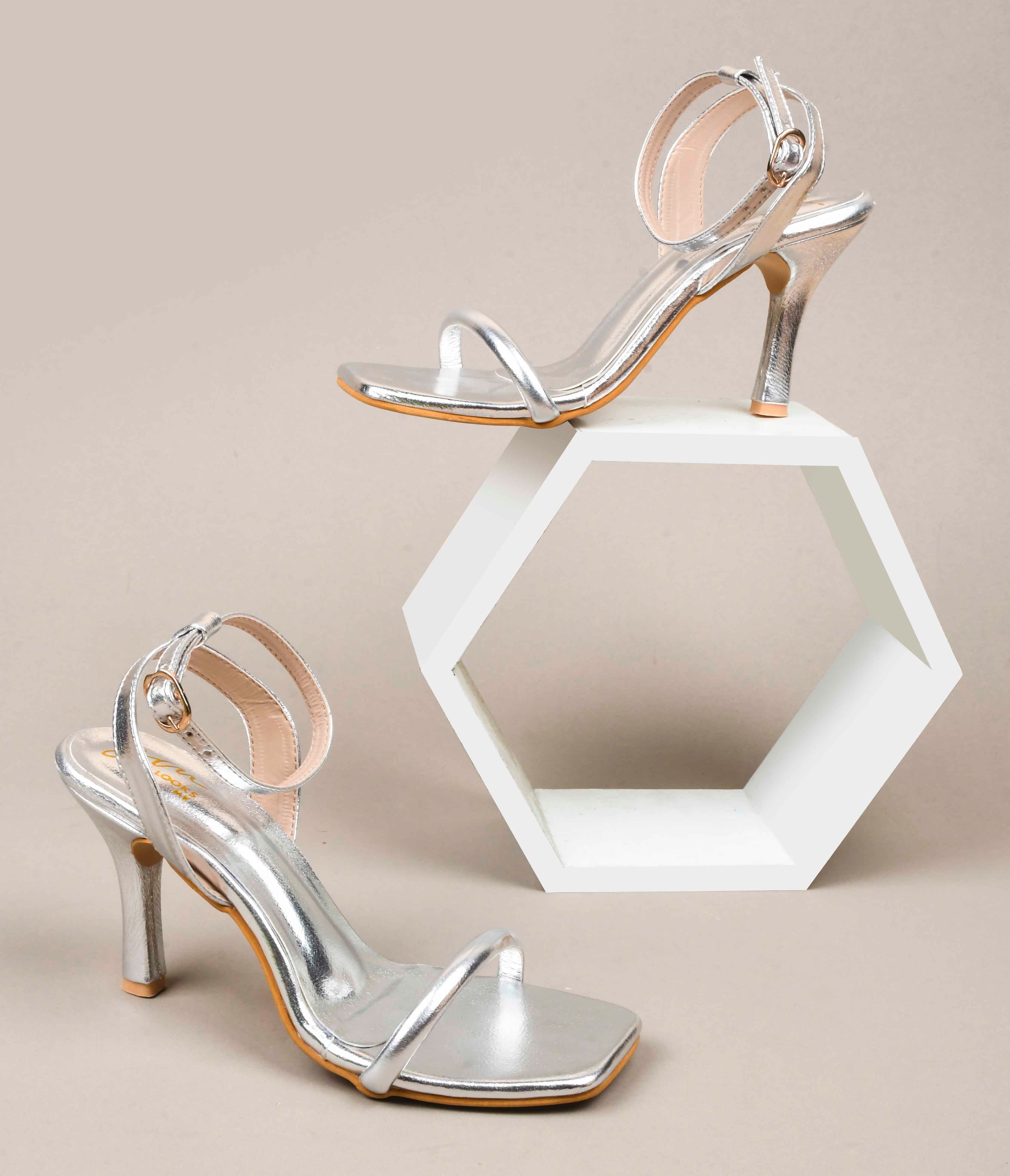 Open-Toe Stilettos with Buckle Closure - Image 19