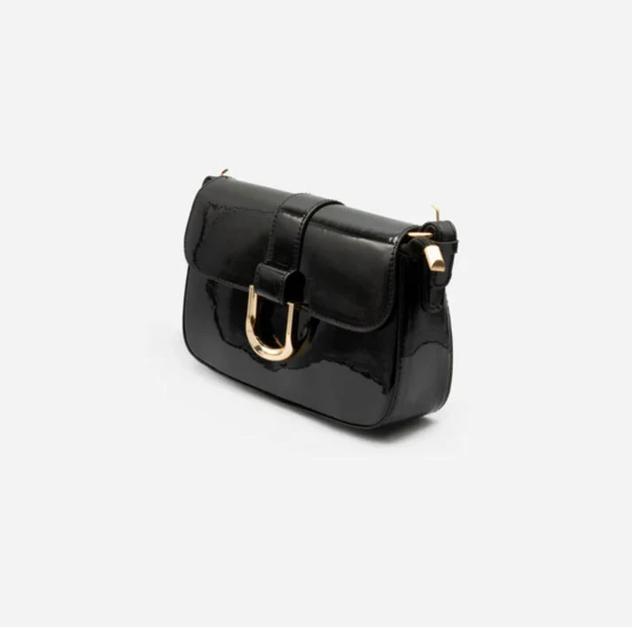 Retro Glossy Baguette Bag - Image 8