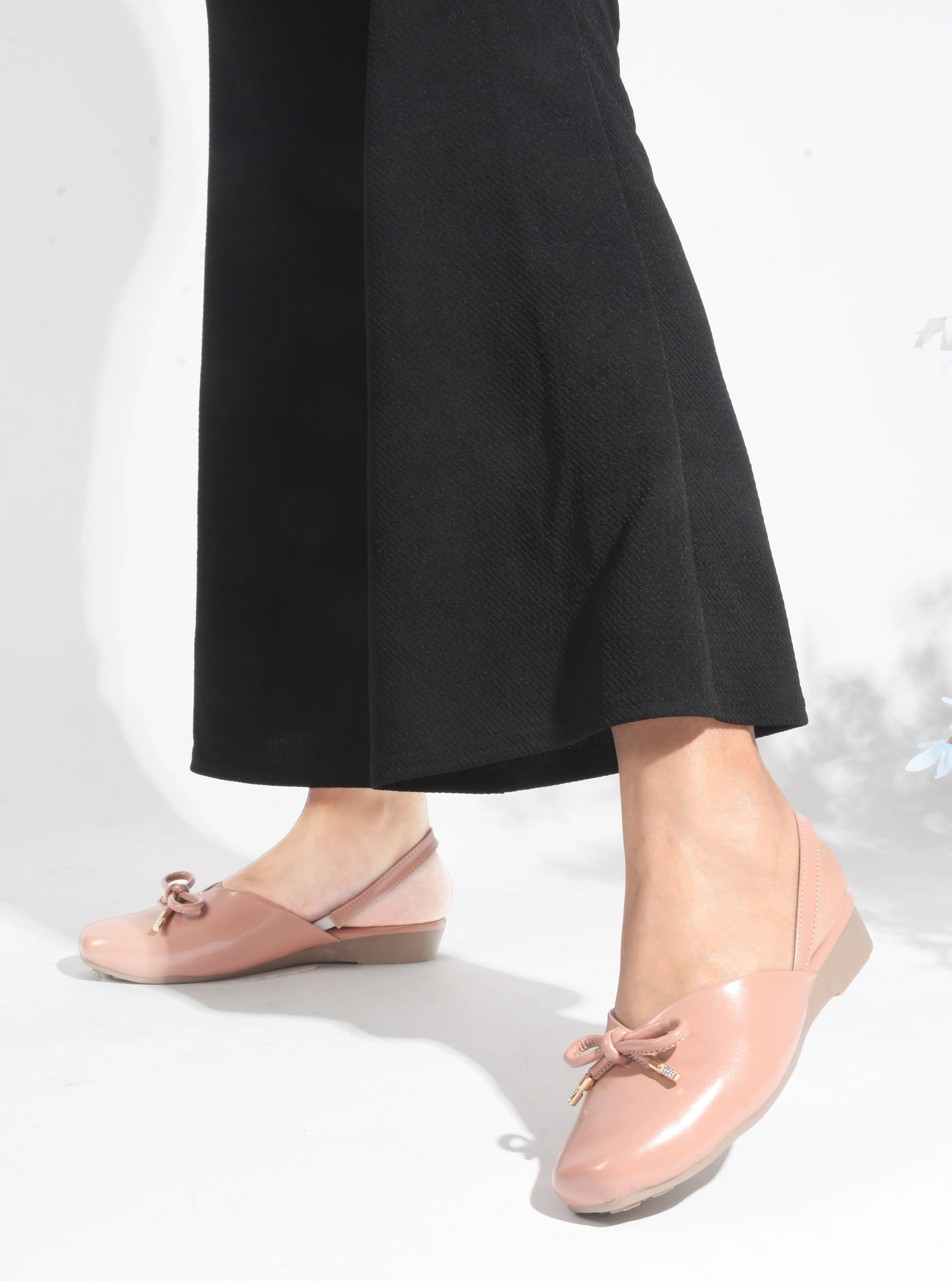 Slingback Bellie Flat Sandal With Bows - Image 10