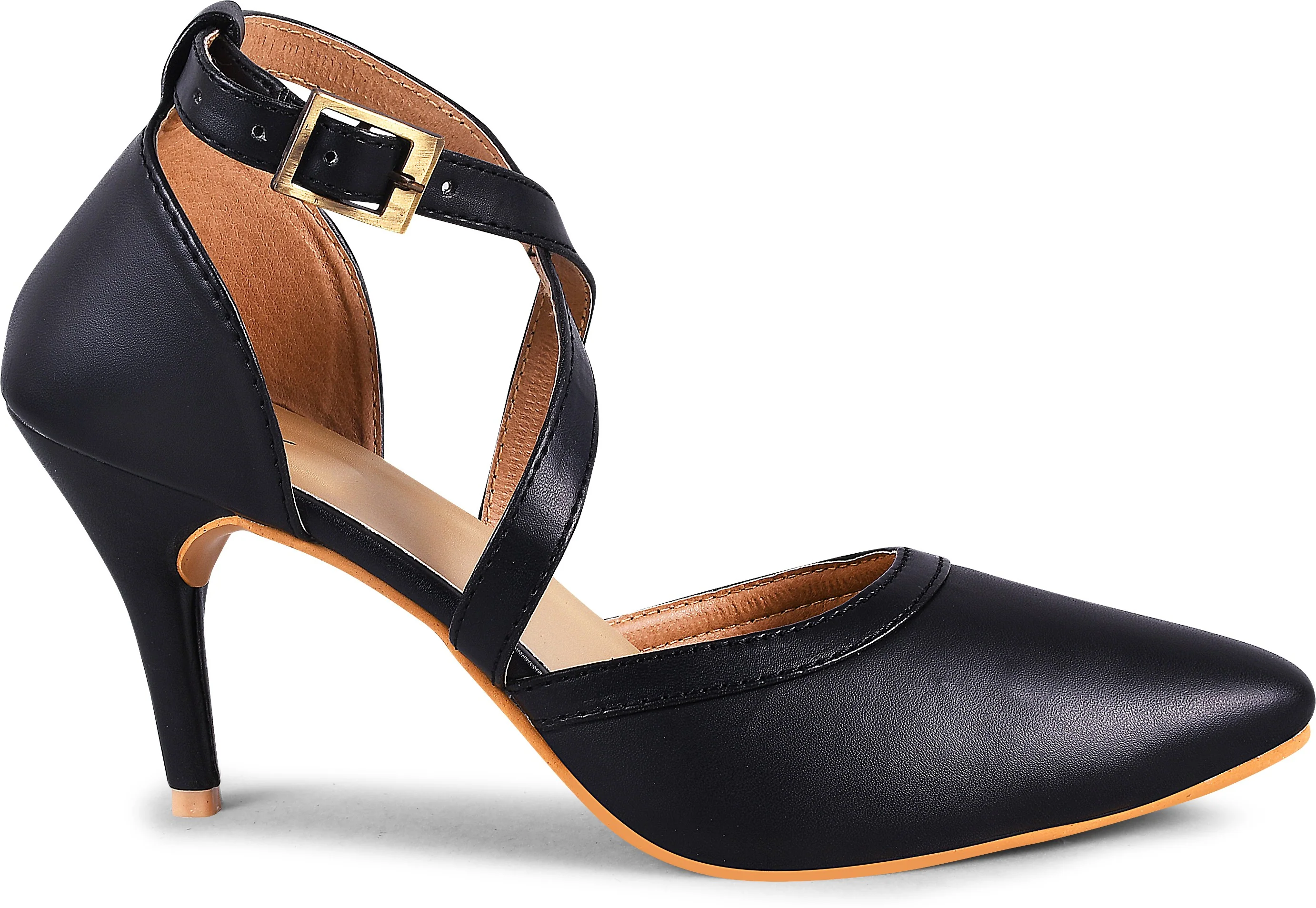 Stiletto Heeled Sandals with Buckle Closure - Image 3