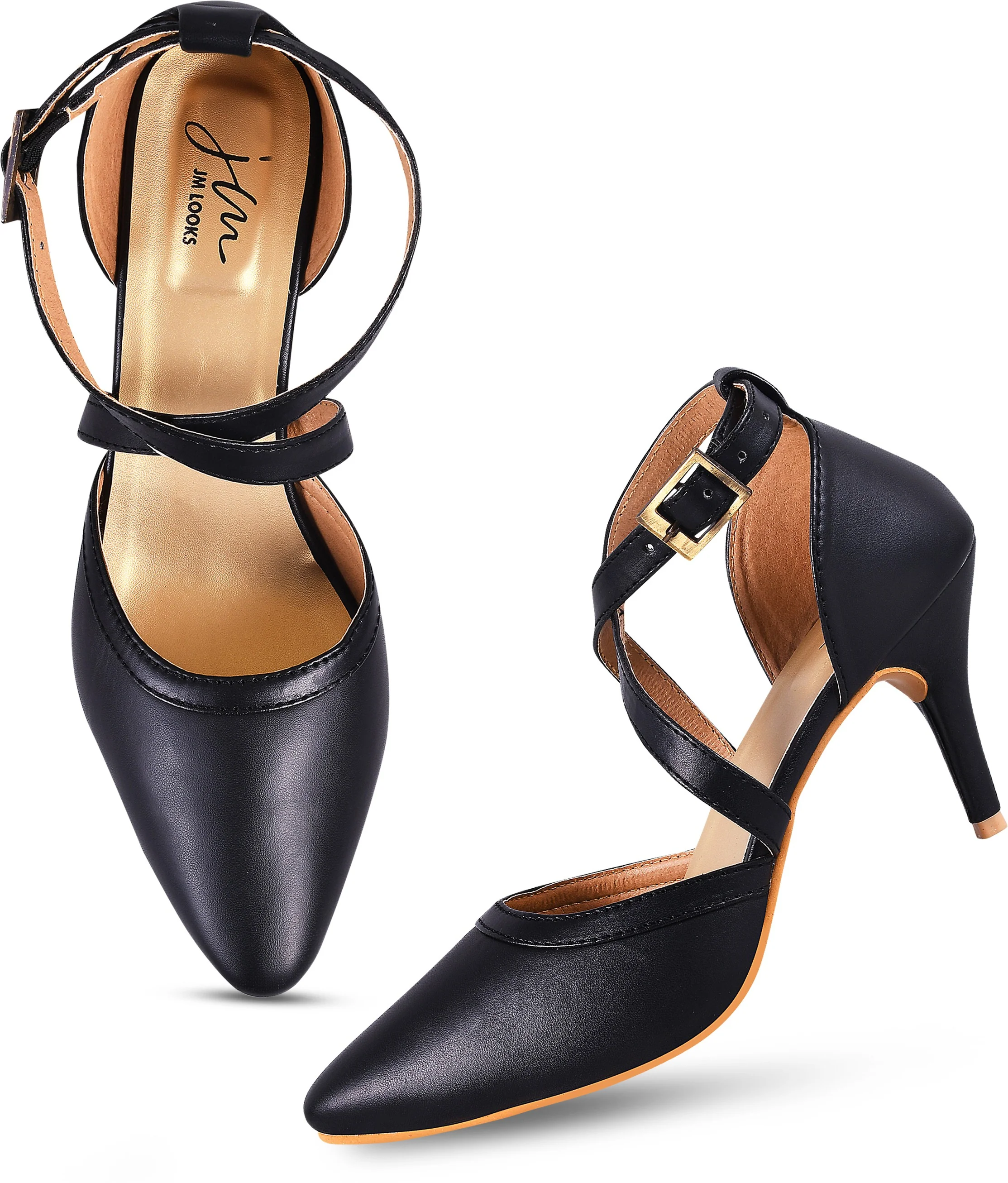 Stiletto Heeled Sandals with Buckle Closure - Image 5