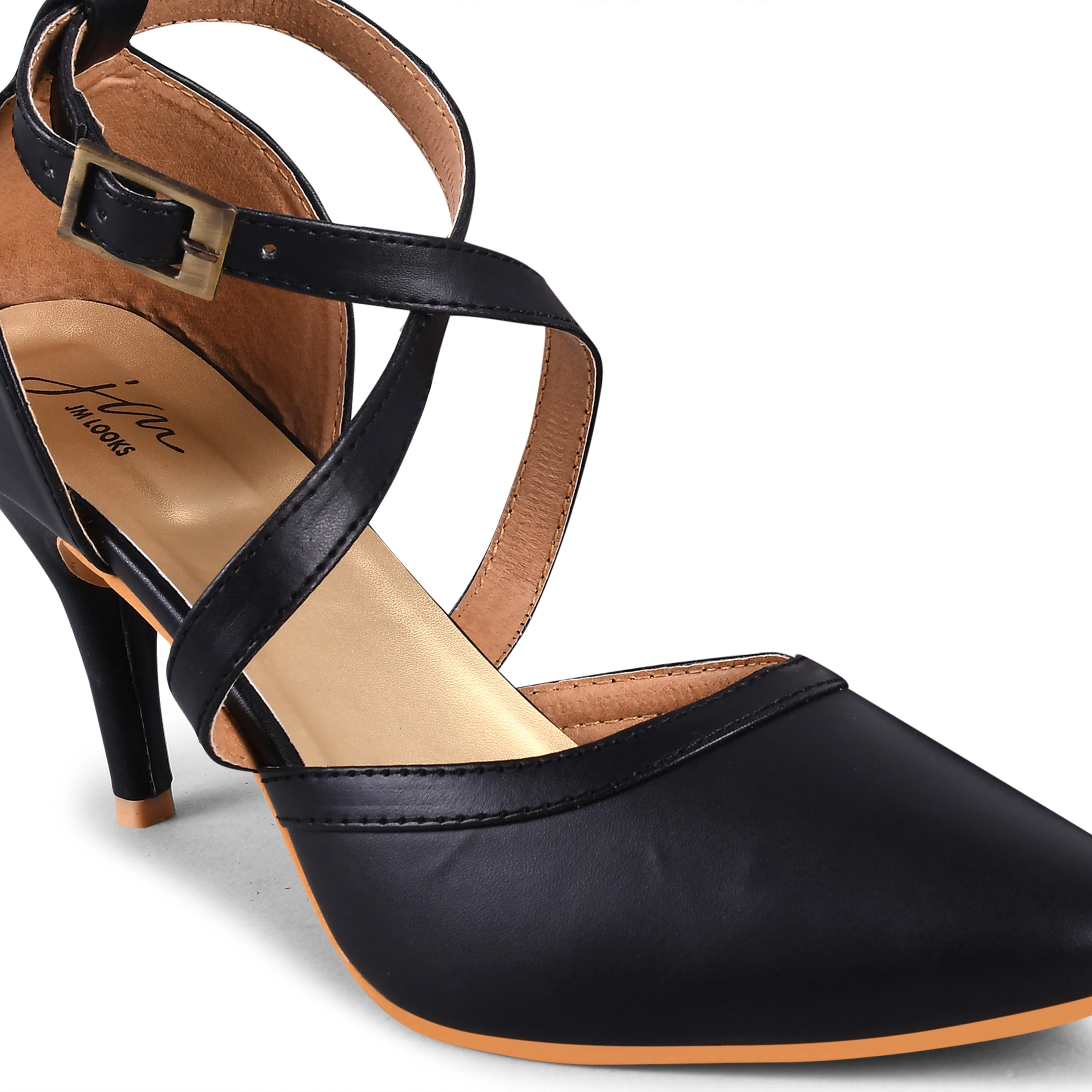 Stiletto Heeled Sandals with Buckle Closure - Image 6