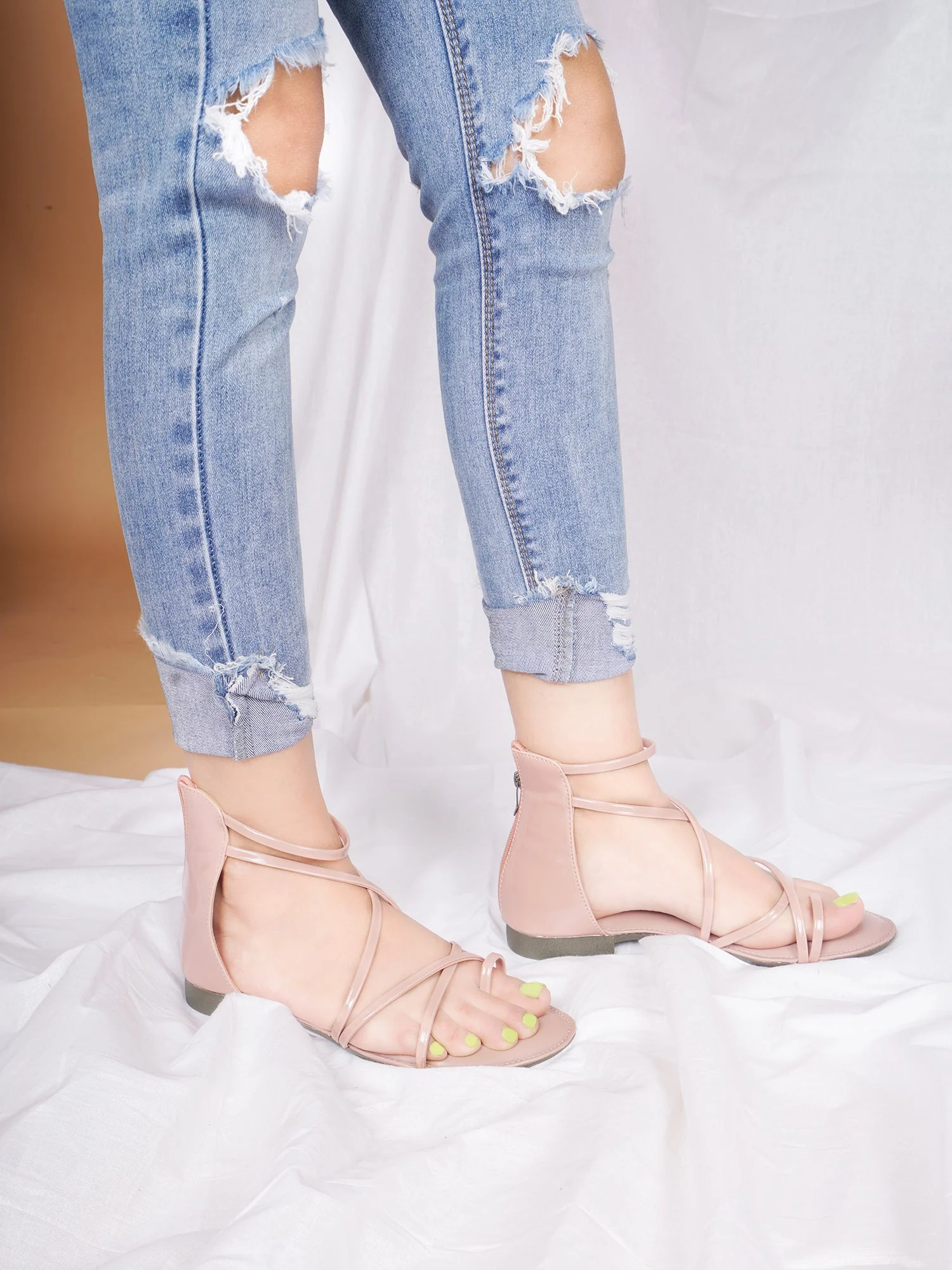 Toe-Ring Gladiator Sandals - Image 9