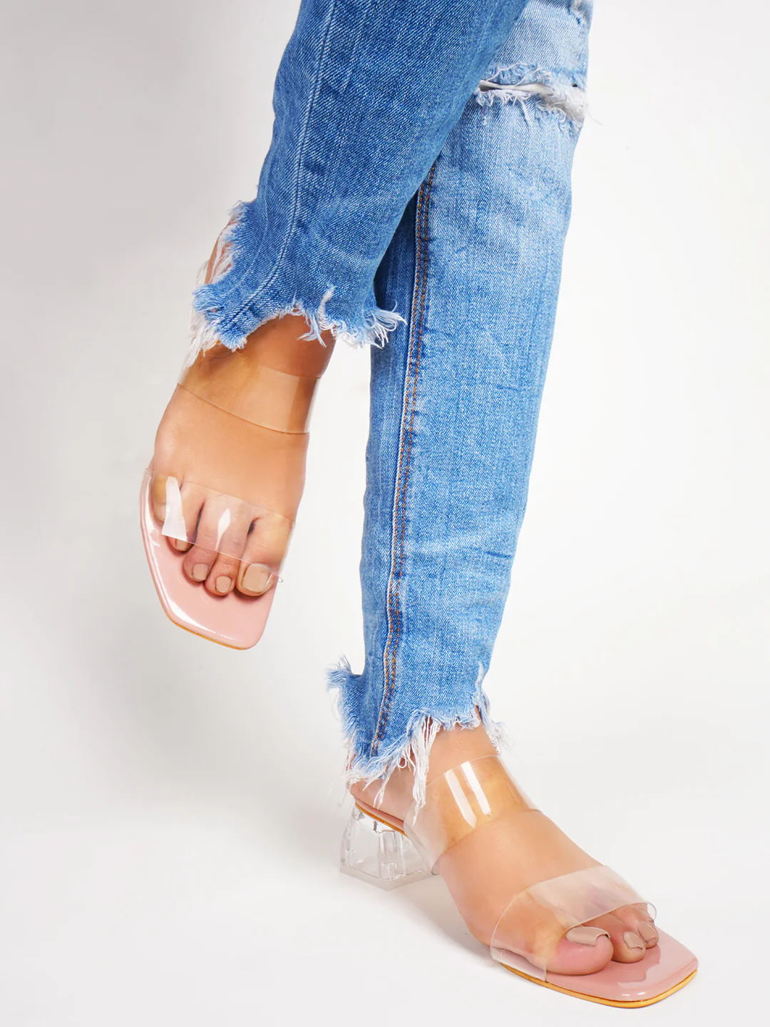 Transparent Block Heels - Image 11