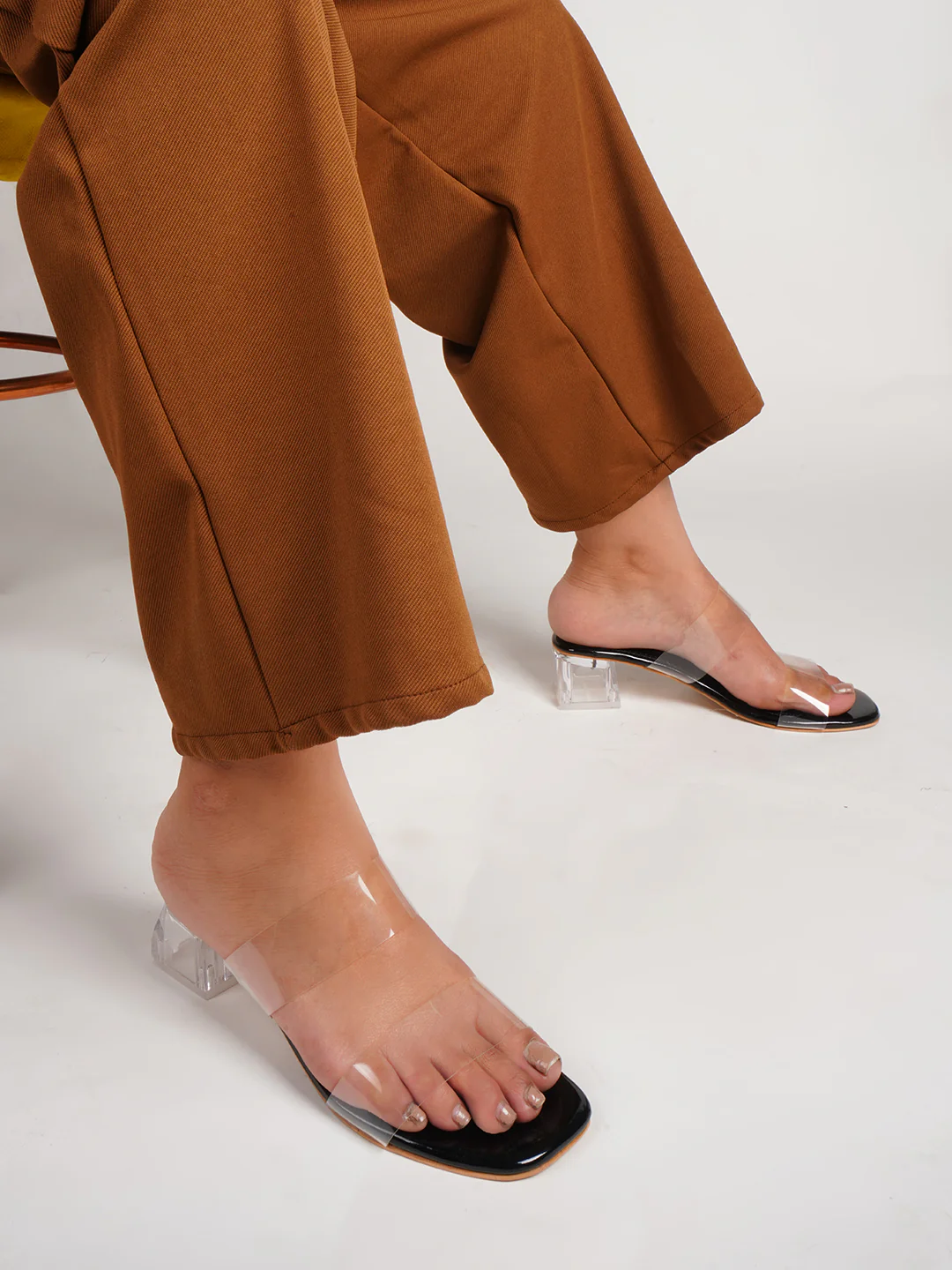 Transparent Block Heels - Image 5