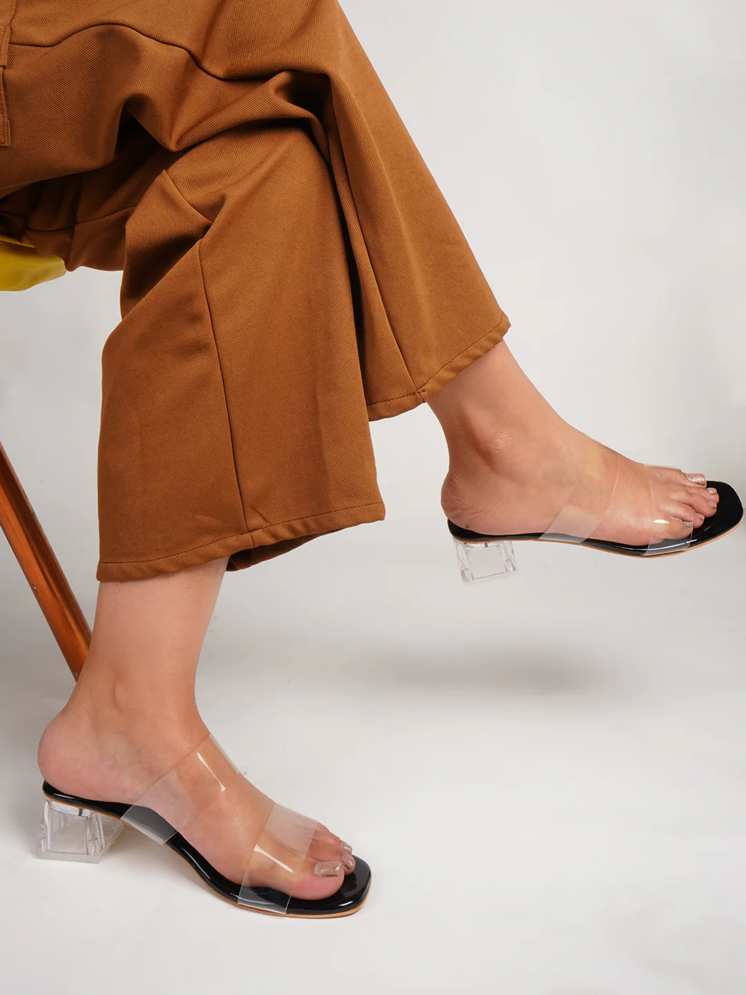 Transparent Block Heels - Image 6