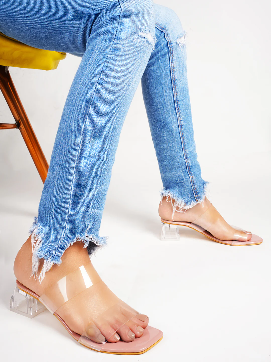 Transparent Block Heels - Image 9