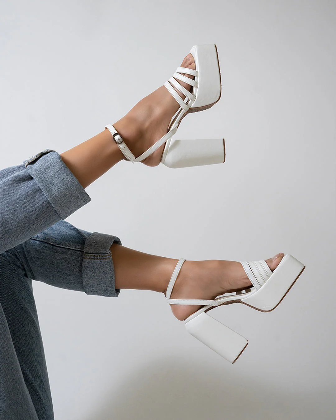 Trendy Fashion Block High Heels - Image 10